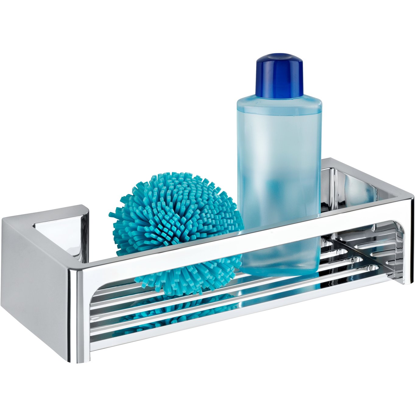 WENKO BRALIA HYLLE MED POWER-LOC, KROM WENKO BRALIA HYLLE MED POWER-LOC, KROM