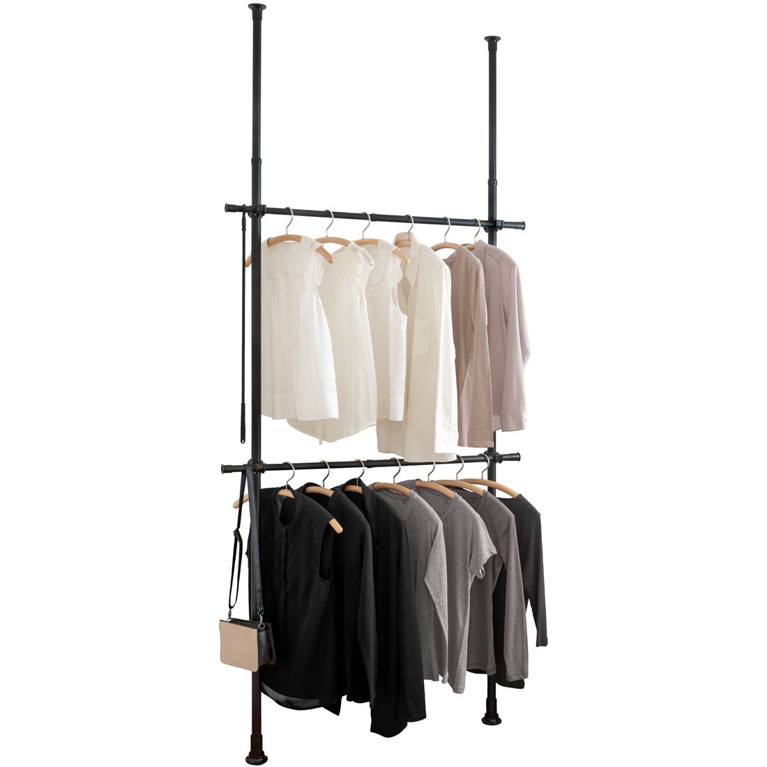 WENKO HERCULES ÅPENT GARDEROBESYSTEM BASIC SORT WENKO HERCULES ÅPENT GARDEROBESYSTEM BASIC SORT