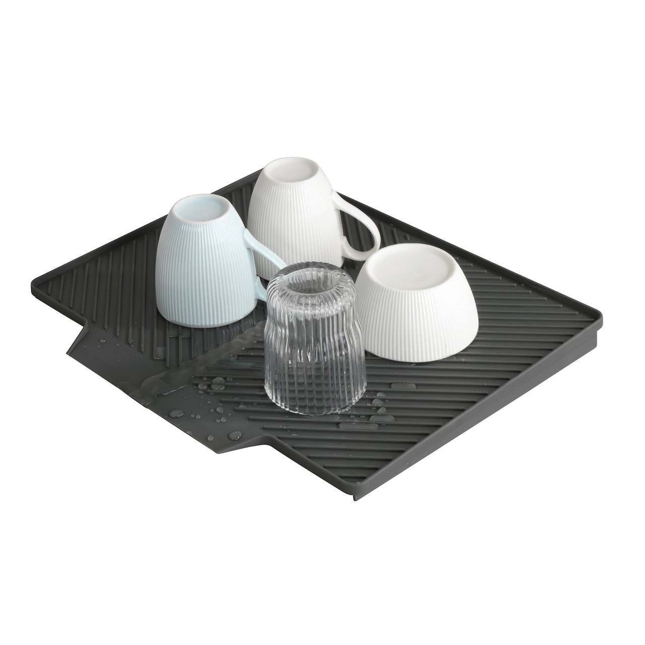 WENKO OUTDOOR NELIA AVRENNINGSMATTE 40X34 CM., GRÅ WENKO OUTDOOR NELIA AVRENNINGSMATTE 40X34 CM., GRÅ