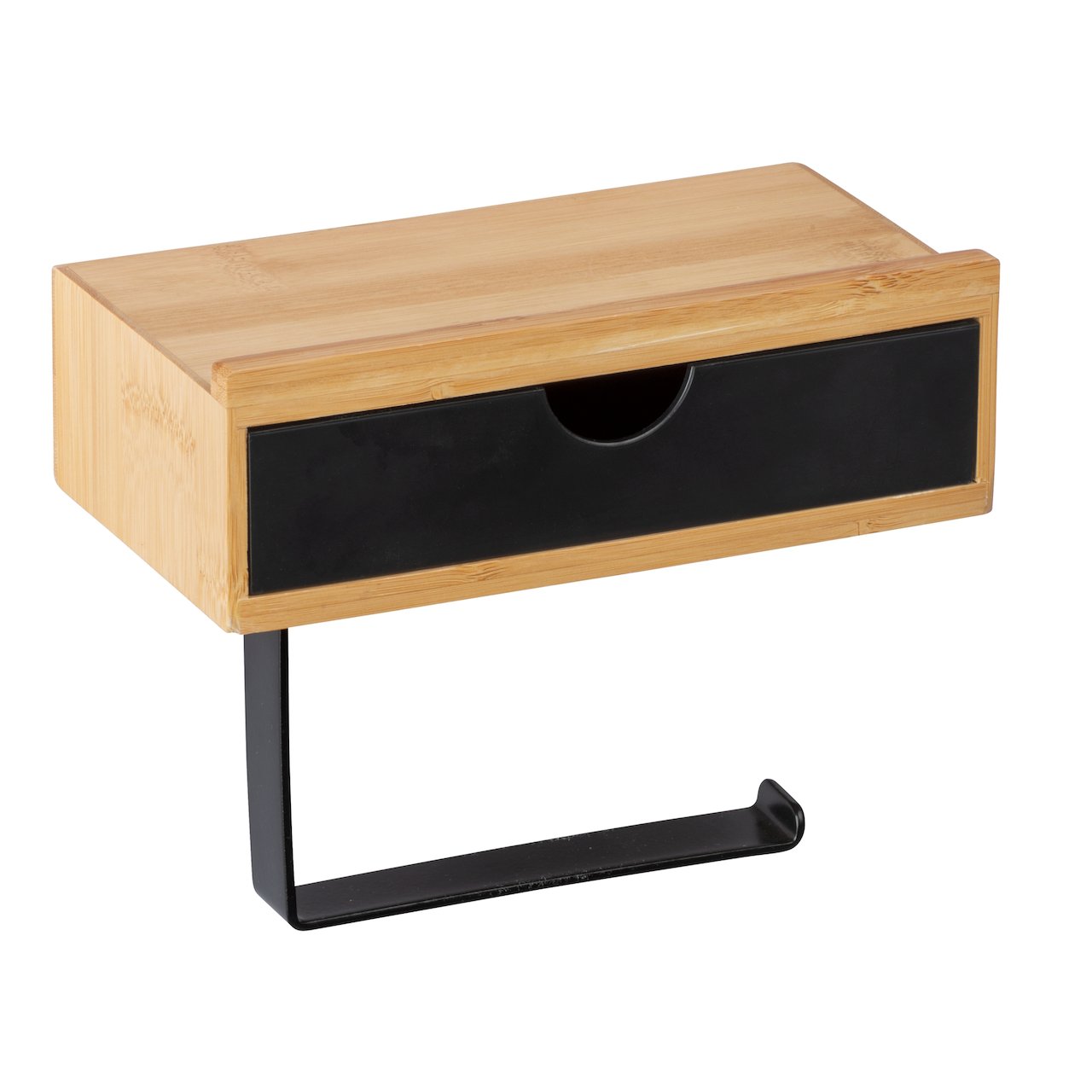 WENKO BAMBUSA TOALETTRULLEHOLDER M/HYLLE OG SKUFFE