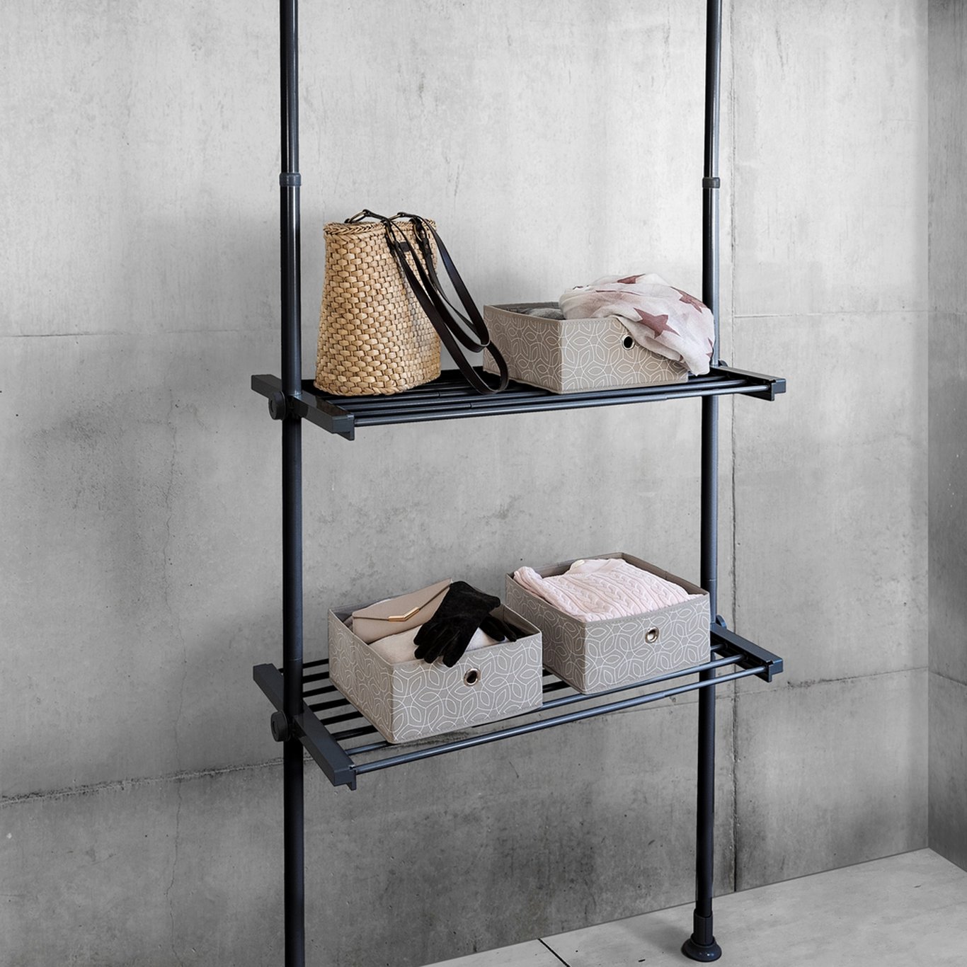 WENKO HERCULES HYLLE SORT WENKO HERCULES HYLLE SORT