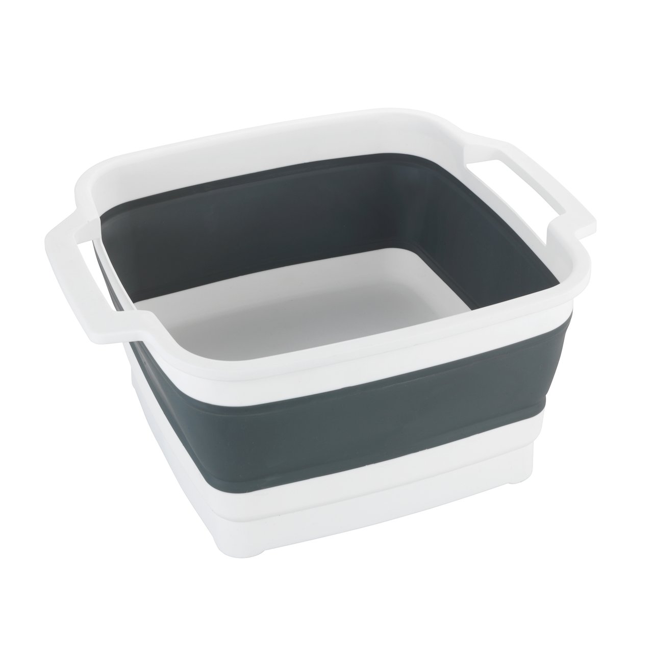 WENKO OUTDOOR SIRA FOLDBAR OPPVASKBALJE, HVIT/GRÅ