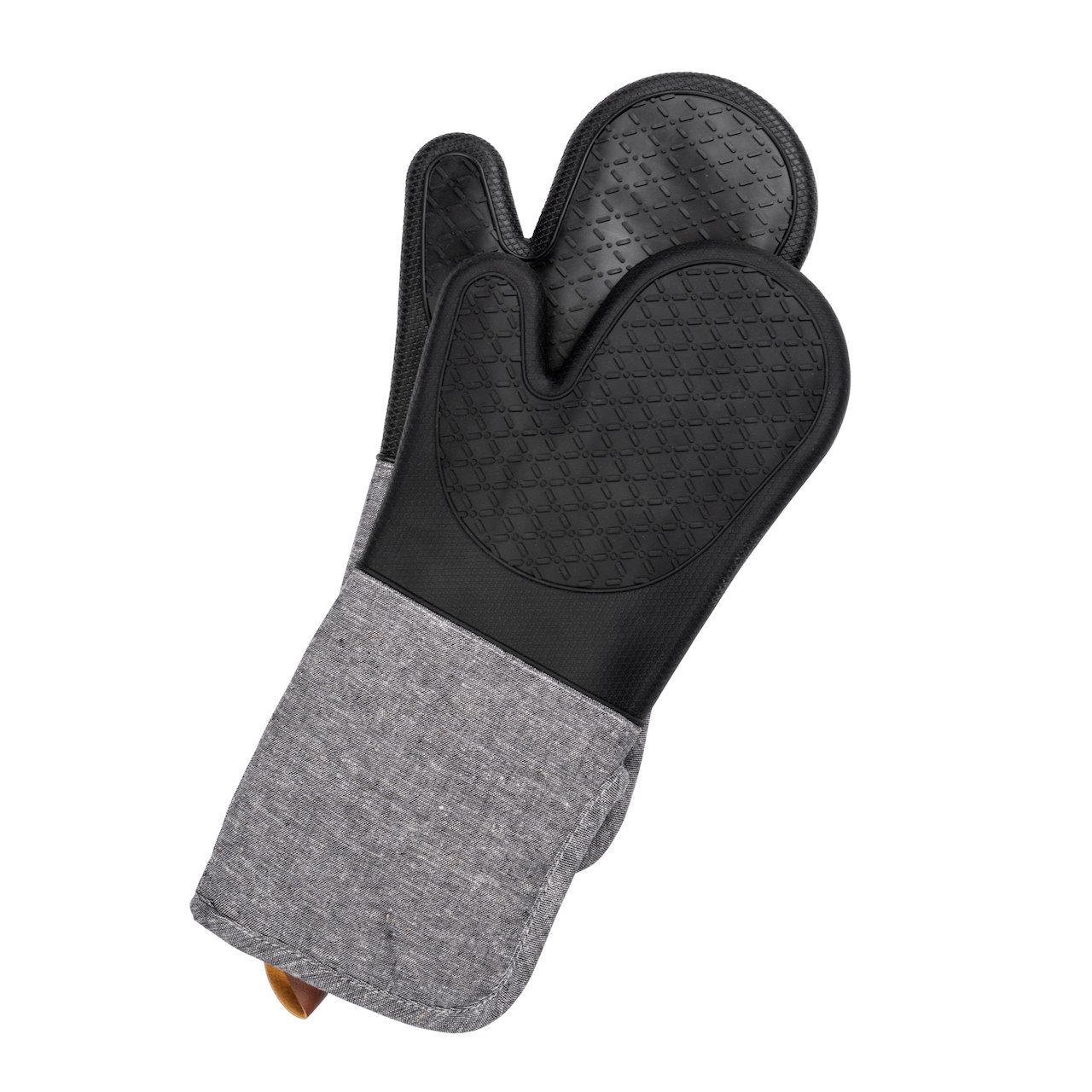 WENKO OUTDOOR ADA GRYTELAPPER I SILIKON 2 STK GRÅ/SORT WENKO OUTDOOR ADA GRYTELAPPER I SILIKON 2 STK GRÅ/SORT