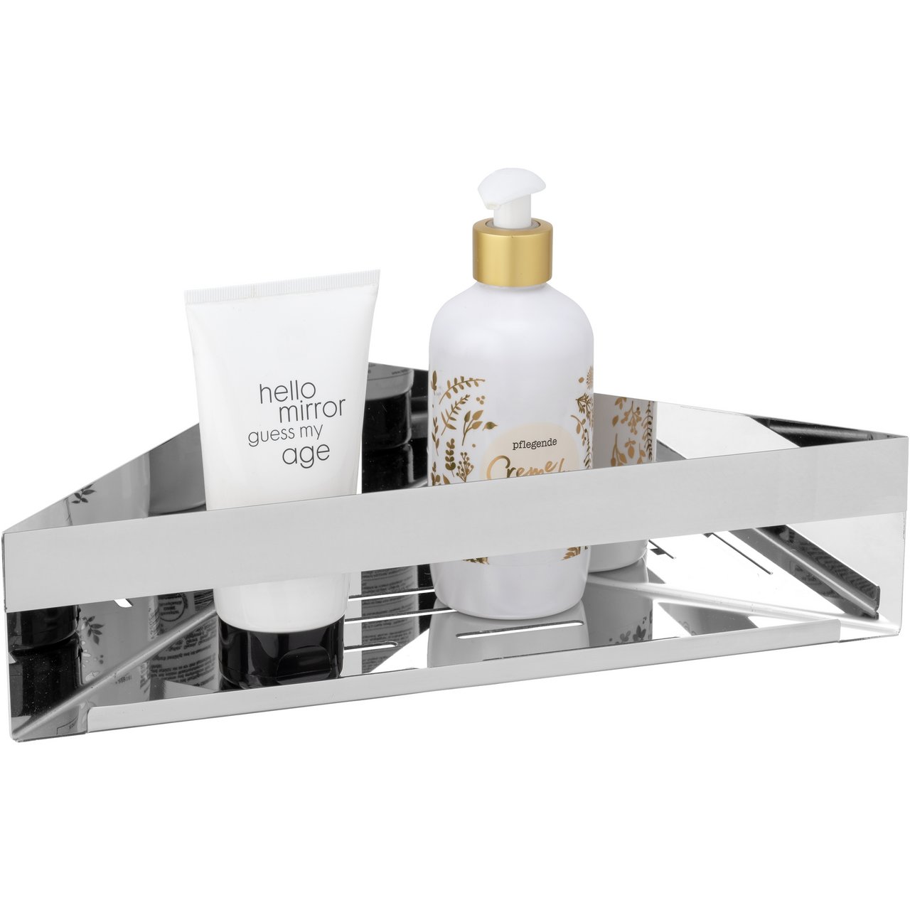 WENKO GENOVA HJØRNEHYLLE TURBOLOC KROM WENKO GENOVA HJØRNEHYLLE TURBOLOC KROM