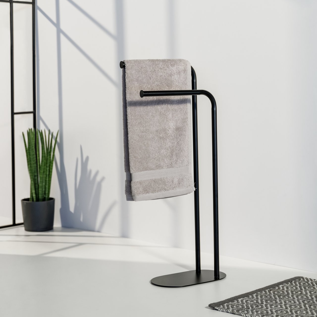 WENKO LEVANTE DOBBELT HÅNDKLEHOLDER SORT