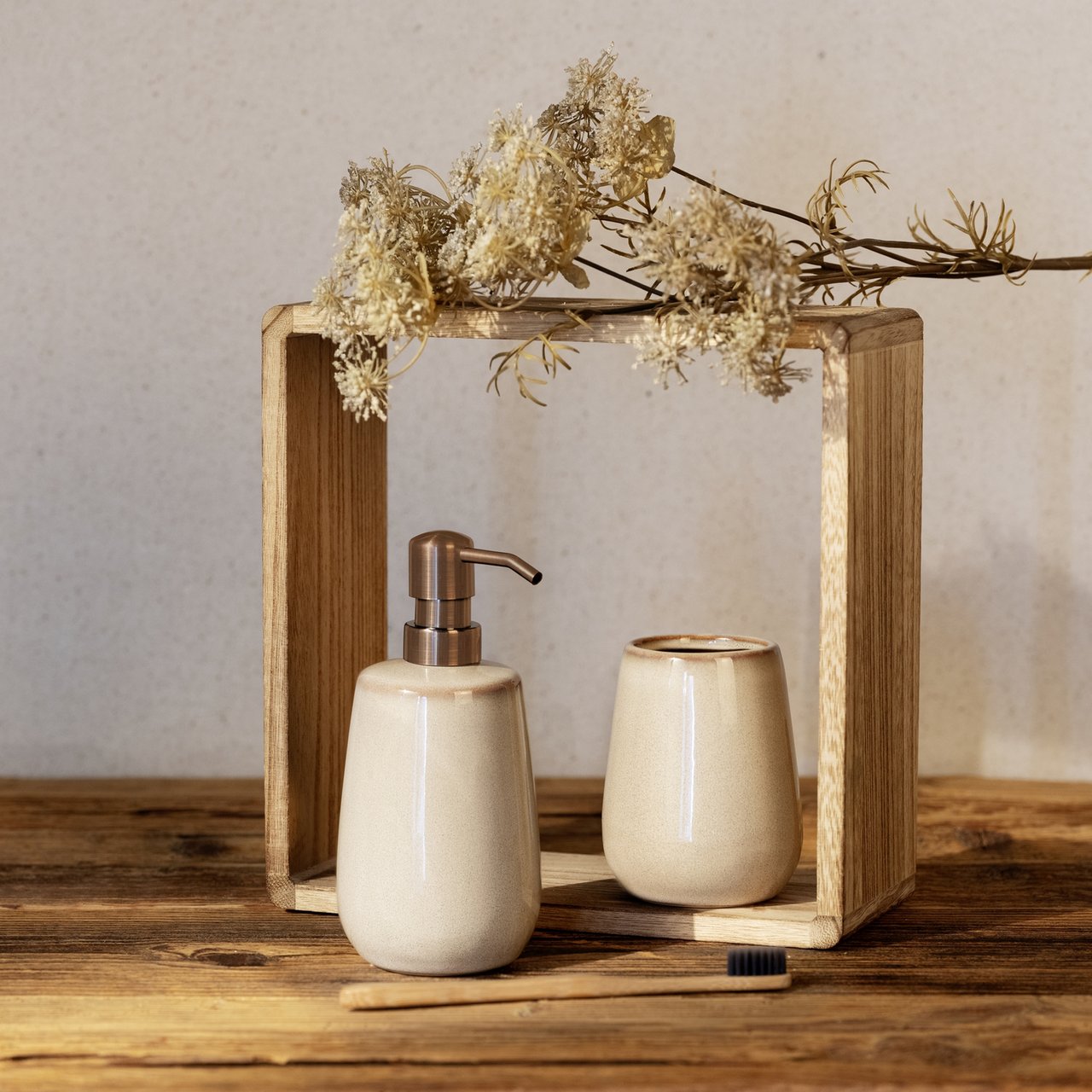 WENKO SIRMIONE SÅPEDISPENSER BEIGE