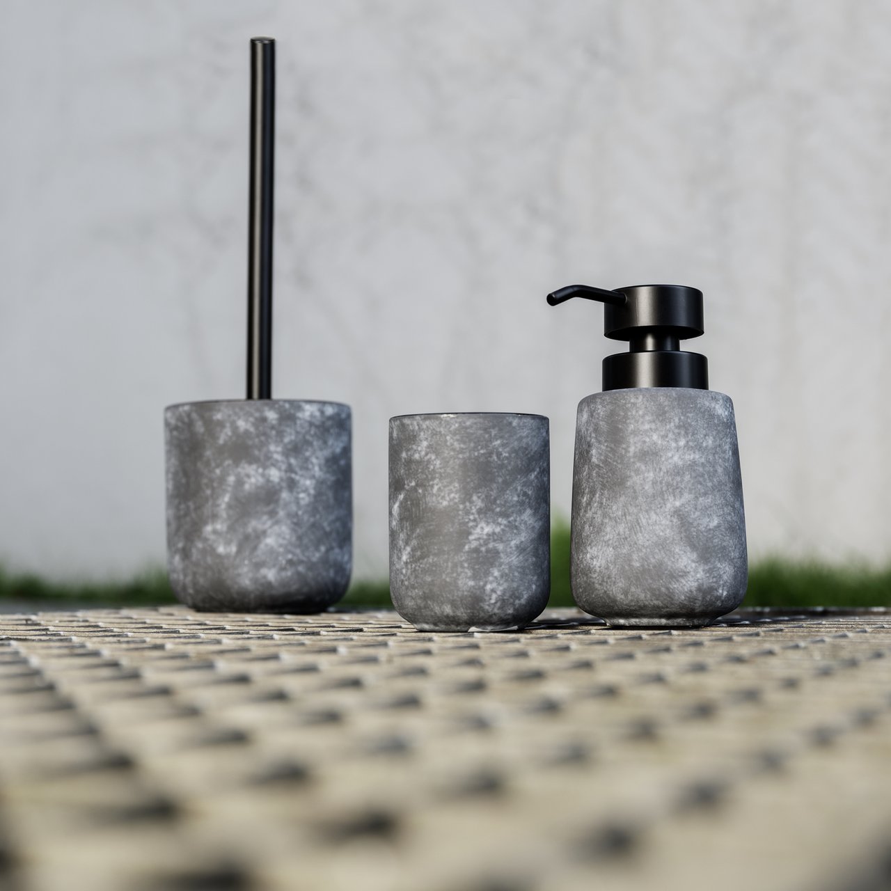 WENKO SAVILE TOALETTBØRSTE GRÅ KERAMIKK