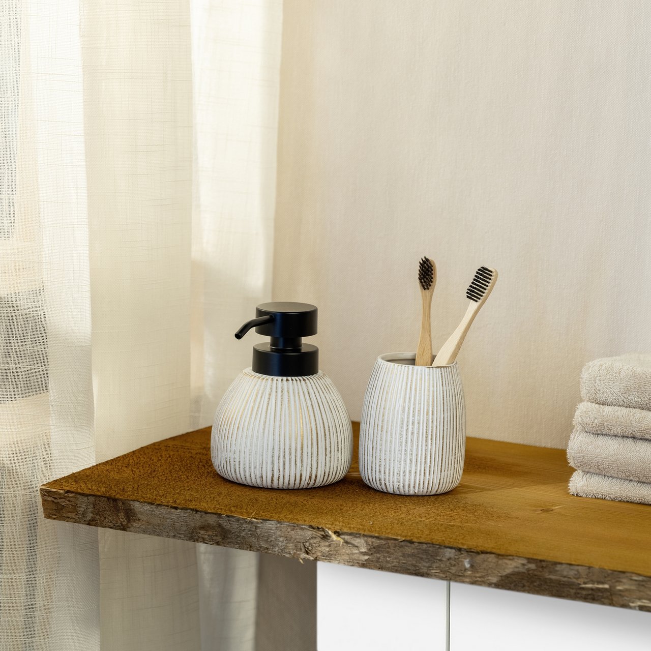 WENKO PASCOLI TANNGLASS HVIT/GULL