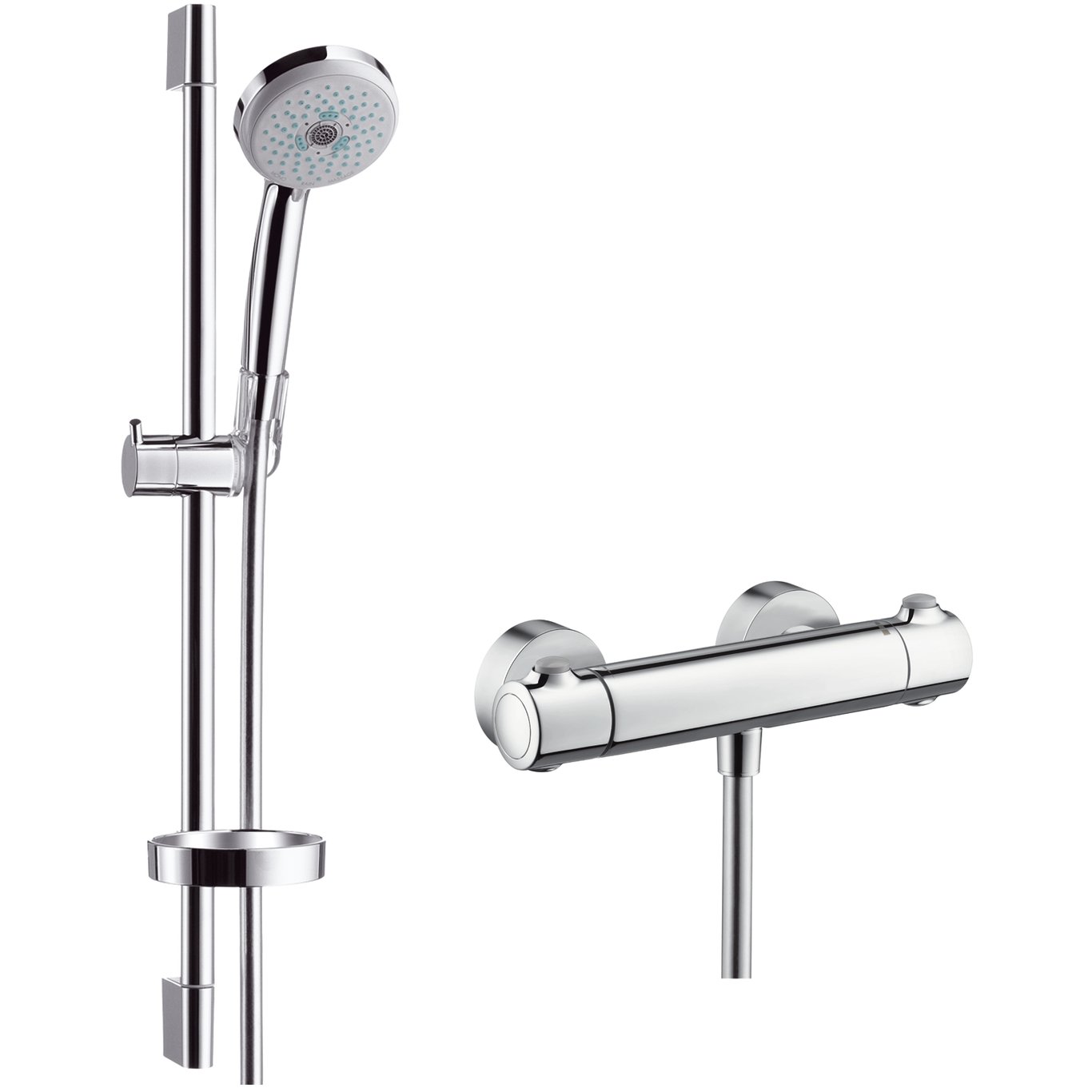 HANSGROHE ECOSTAT CROMA 100 DUSJSETT INKL. DUSJARMATUR HANSGROHE ECOSTAT CROMA 100 DUSJSETT INKL. DUSJARMATUR