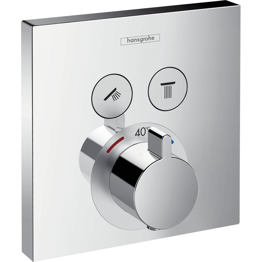 HANSGROHE SHOWERSELECT TERMOSTAT M/ 2 UTTAK HANSGROHE SHOWERSELECT TERMOSTAT M/ 2 UTTAK