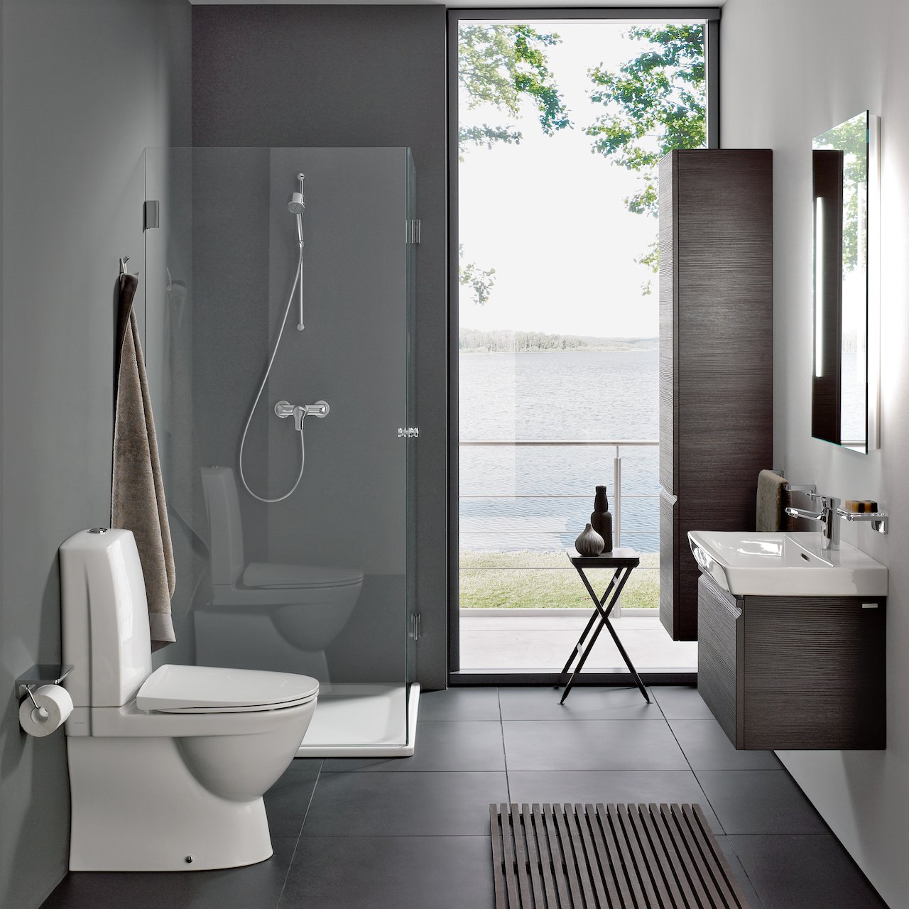 LAUFEN PRO SERVANTSKAP 77 CM 1 SKUFF WENGE LAUFEN PRO SERVANTSKAP 77 CM 1 SKUFF WENGE