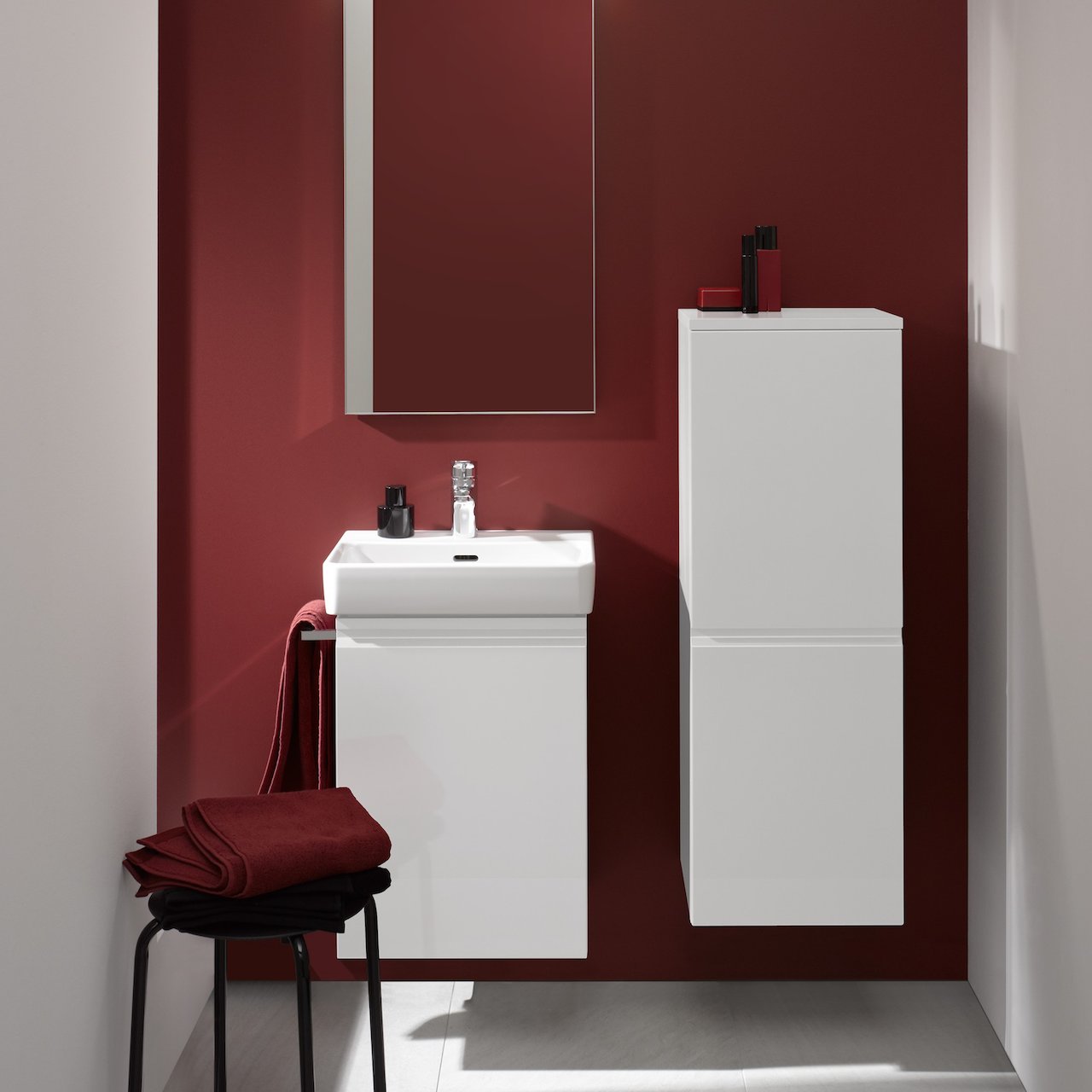 LAUFEN PRO SIDESKAP 100X35 CM HØYRE HVIT MATT