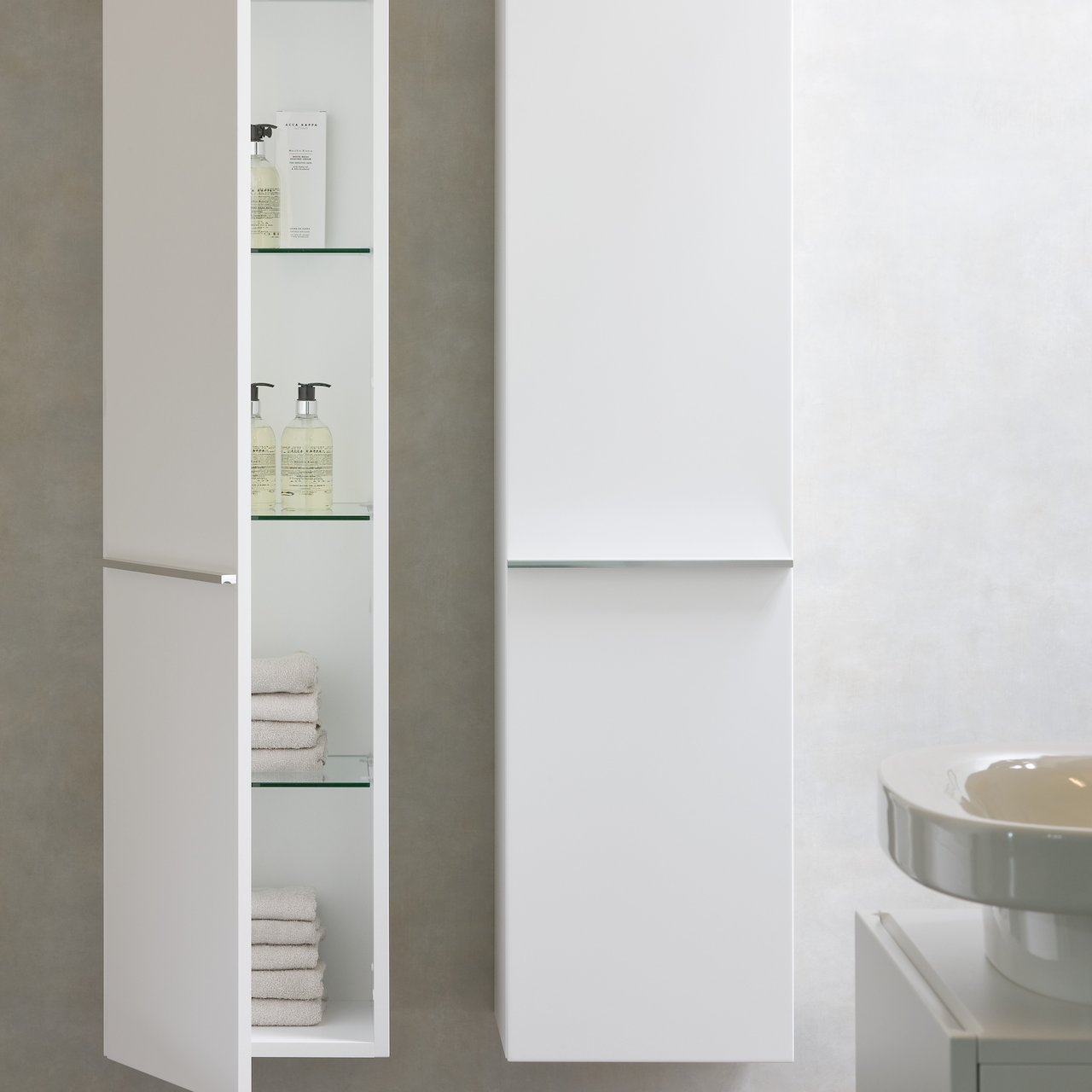 LAUFEN NEW CLASSIC HØYSKAP 165 CM VENSTRE KALKET EIK