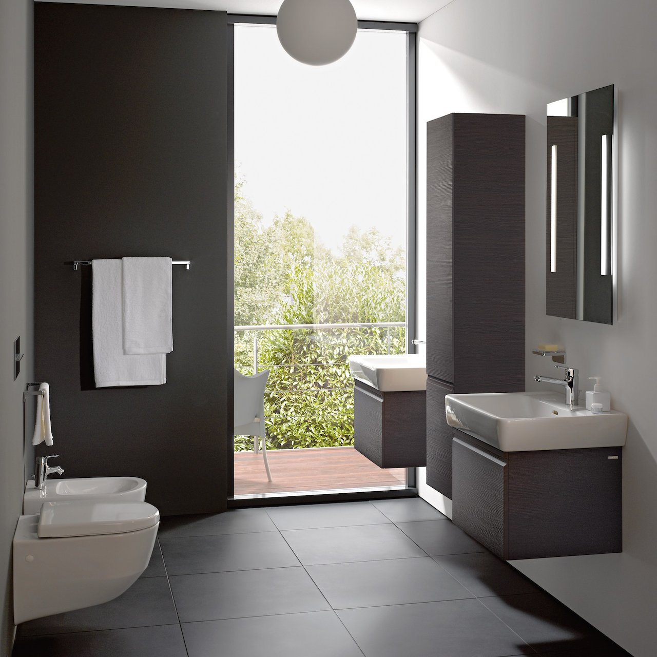 LAUFEN PRO N SERVANTSKAP 52 CM 1 SKUFF WENGE LAUFEN PRO N SERVANTSKAP 52 CM 1 SKUFF WENGE