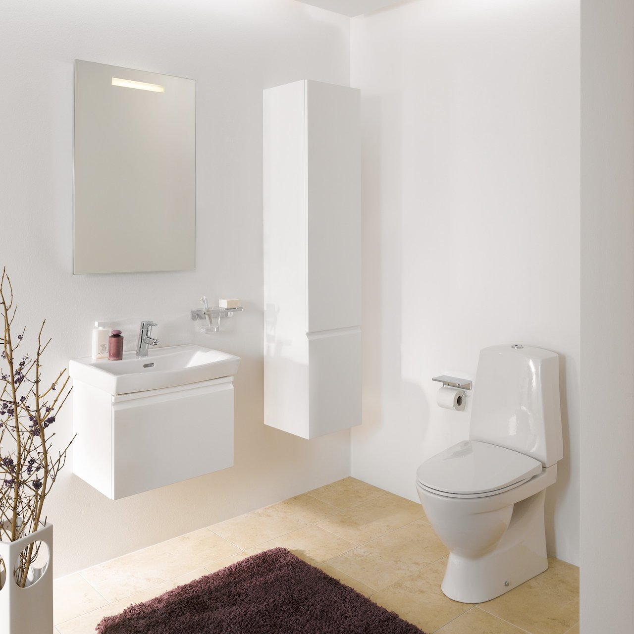 LAUFEN PRO N SERVANTSKAP 52 CM 1 SKUFF HVIT MATT LAUFEN PRO N SERVANTSKAP 52 CM 1 SKUFF HVIT MATT