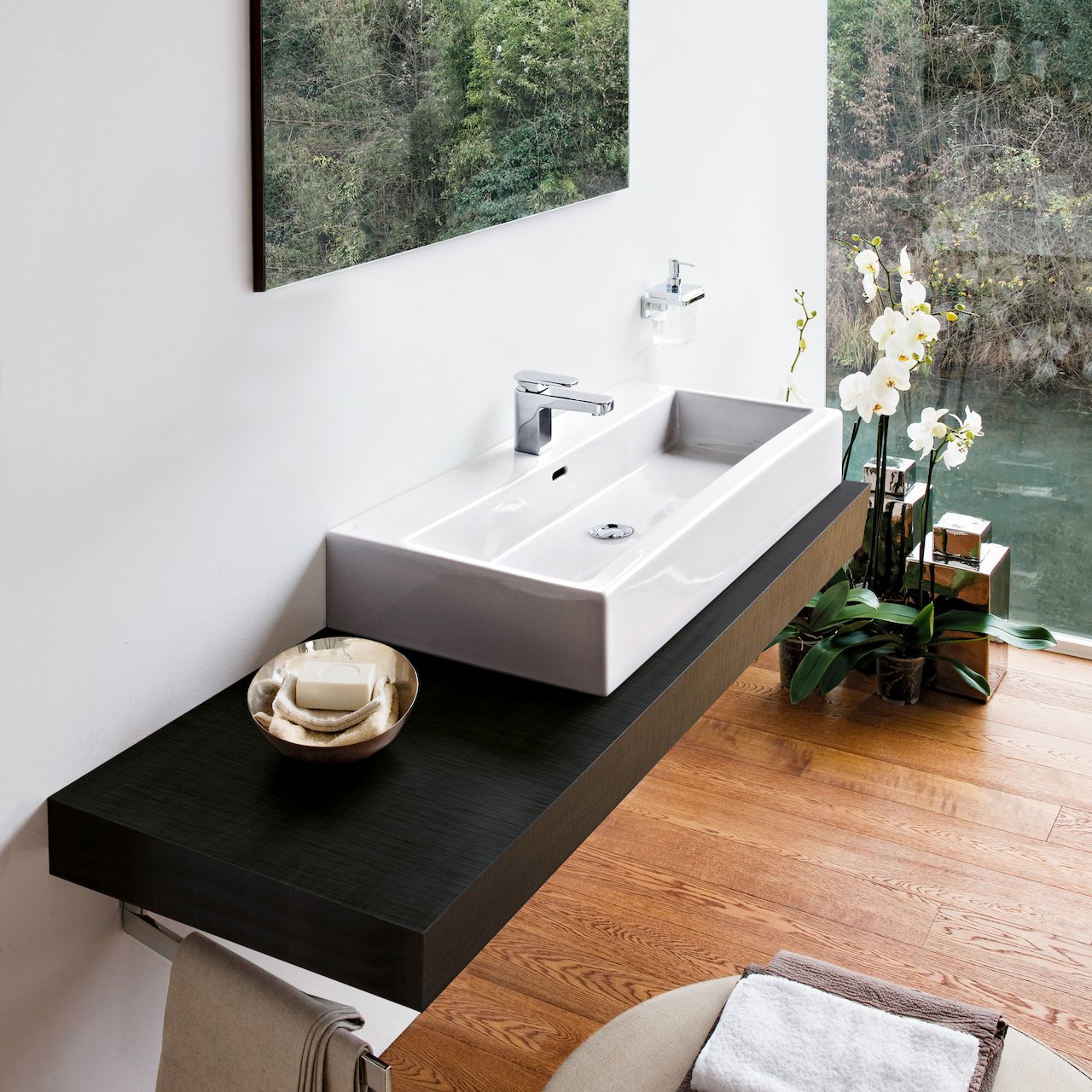 LAUFEN LIVING CITY SERVANT 80X46 CM U/ARMATURHULL HVIT