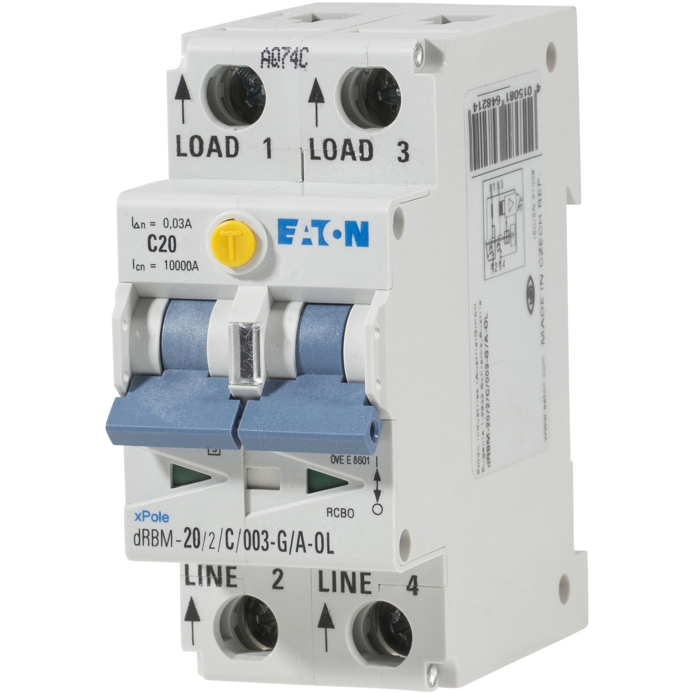 EATON JORDFEILAUTOMAT DIGITAL 20/2/C/003-G/A EATON JORDFEILAUTOMAT DIGITAL 20/2/C/003-G/A