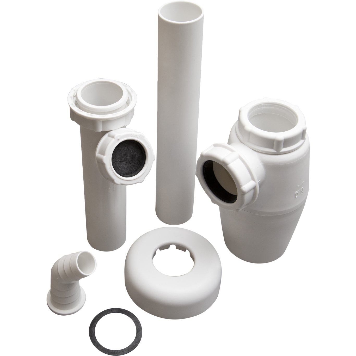 VANNLÅS M/FORLENGER 32MM X 1 1/4" HVIT PLAST VANNLÅS M/FORLENGER 32MM X 1 1/4" HVIT PLAST