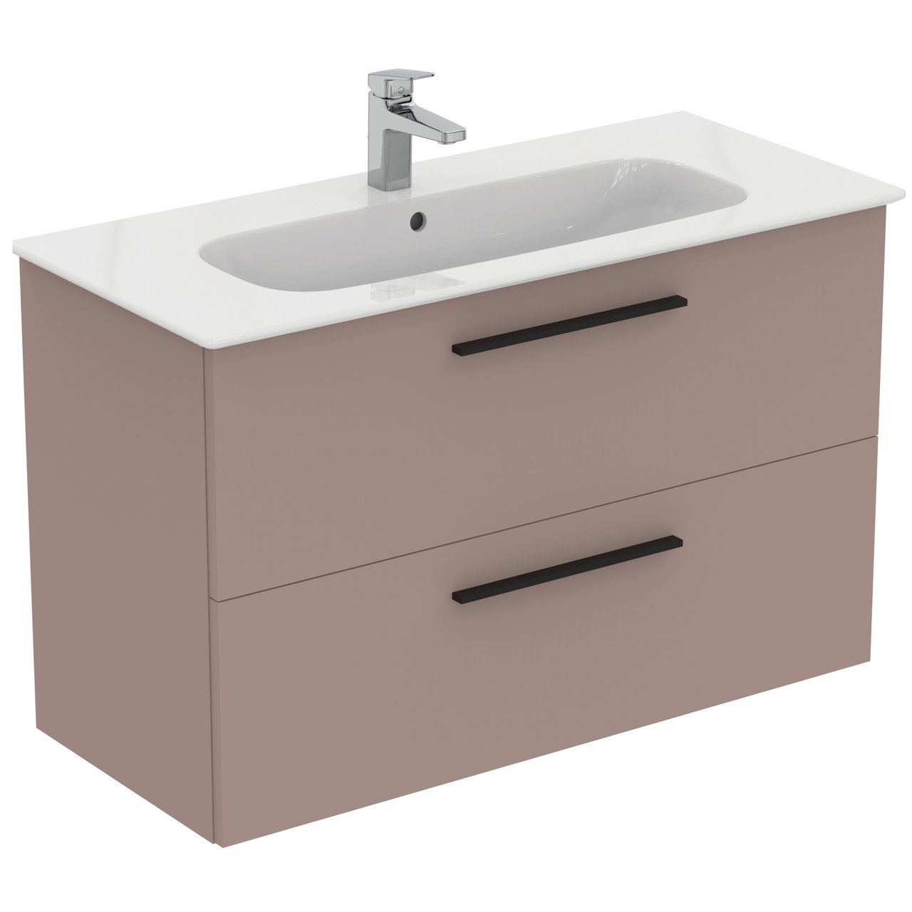 IDEAL STANDARD I.LIFE A BADEROMSMØBEL 1040X460 GREIGE MATT M/SORT HÅNDTAK