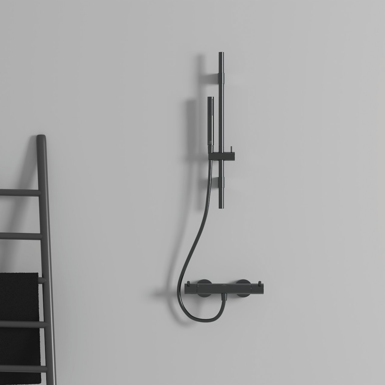 IDEAL STANDARD IDEALRAIN PRO DUSJSETT Ø25/600 MAGNETIC GREY IDEAL STANDARD IDEALRAIN PRO DUSJSETT Ø25/600 MAGNETIC GREY