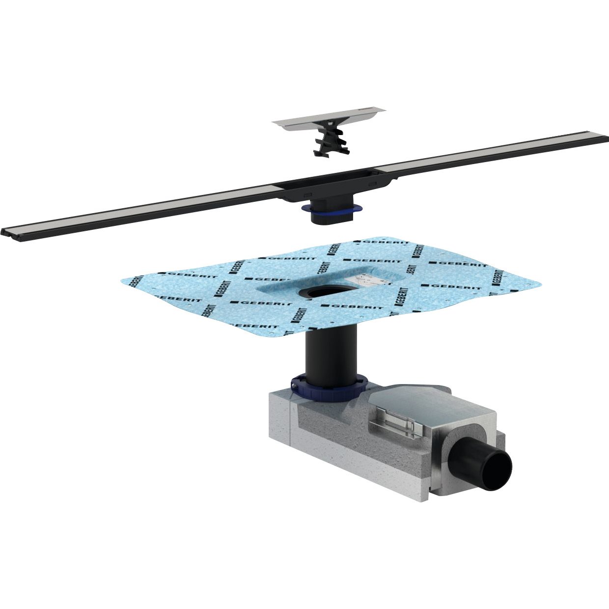 GEBERIT CLEANLINE UNDERDEL 50MM M/VANNLÅS GEBERIT CLEANLINE UNDERDEL 50MM M/VANNLÅS