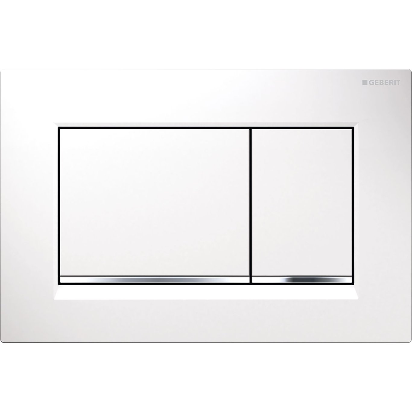 GEBERIT SIGMA30 DUAL BETJENINGSPLATE, HVIT GEBERIT SIGMA30 DUAL BETJENINGSPLATE, HVIT
