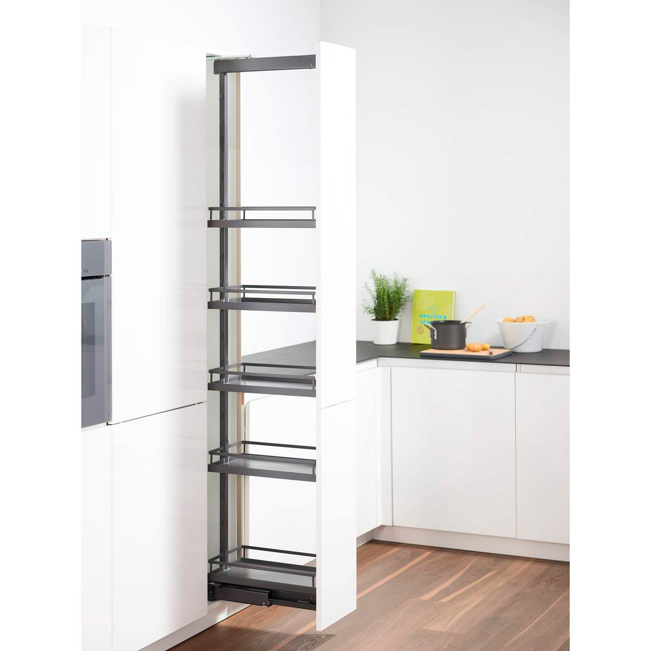 KESSEBÖHMER ARENAPLUS STYLE, PANTRYUTTREKK 300 MM ANTRASITT 1800-2200MM KESSEBÖHMER ARENAPLUS STYLE, PANTRYUTTREKK 300 MM ANTRASITT 1800-2200MM