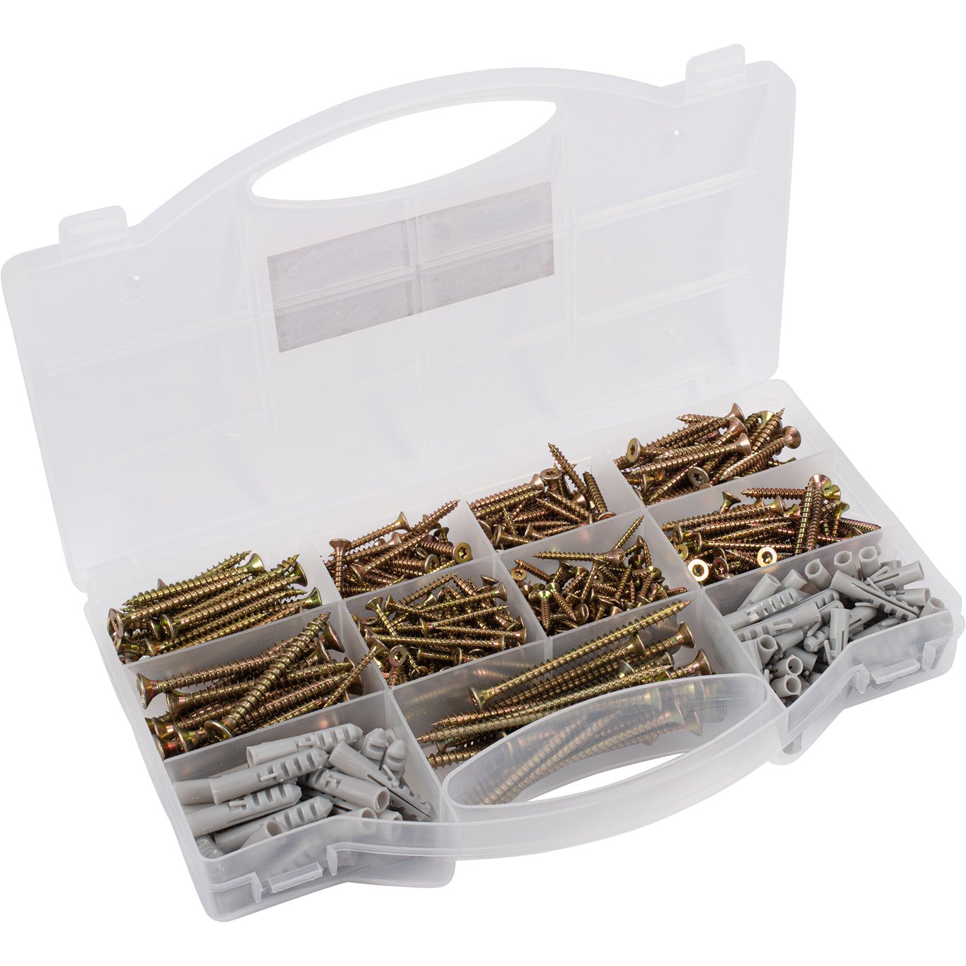SORTIMENTSETT TRESKRUER OG UNIVERSALPLUGGER TORX 580 STK SORTIMENTSETT TRESKRUER OG UNIVERSALPLUGGER TORX 580 STK