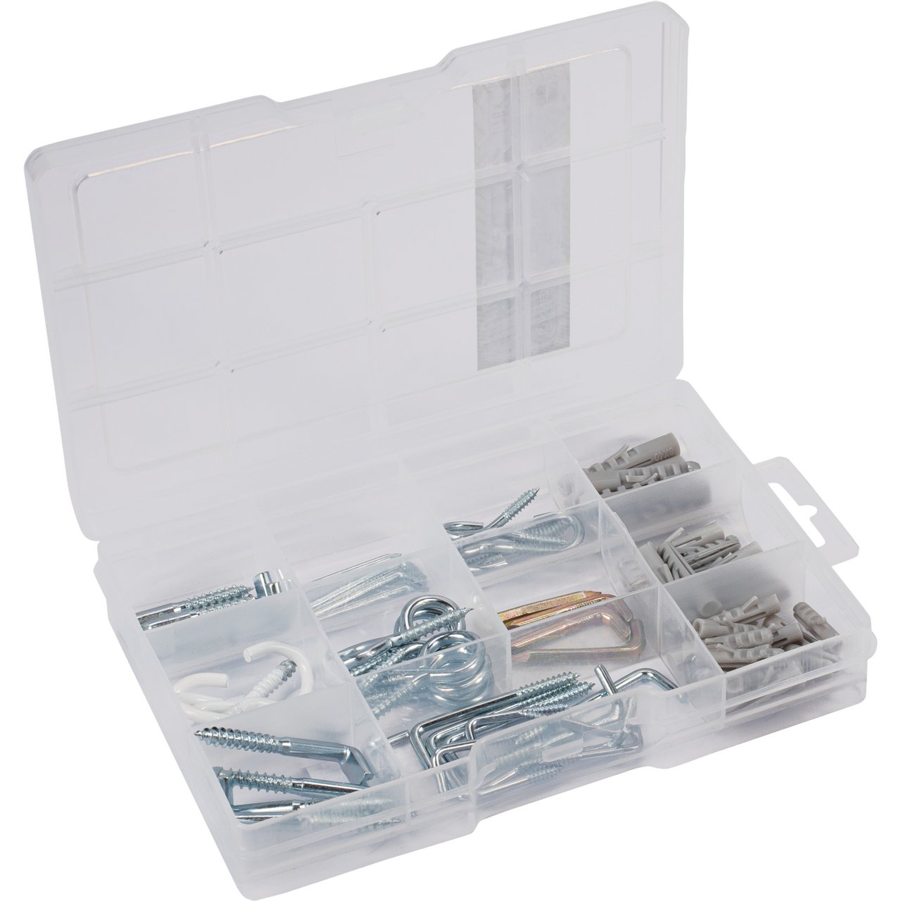 SORTIMENTSETT SKRUE OG UNIVERSALPLUGG 78 STK