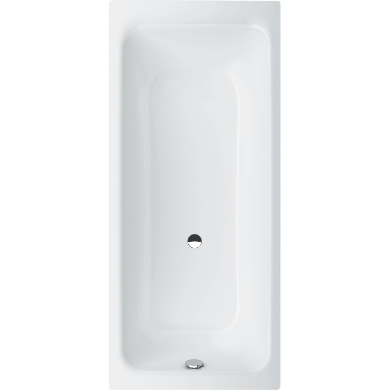 GUSTAVSBERG 3410 BADEKAR F/INNBYGNING U/BENSETT HVIT