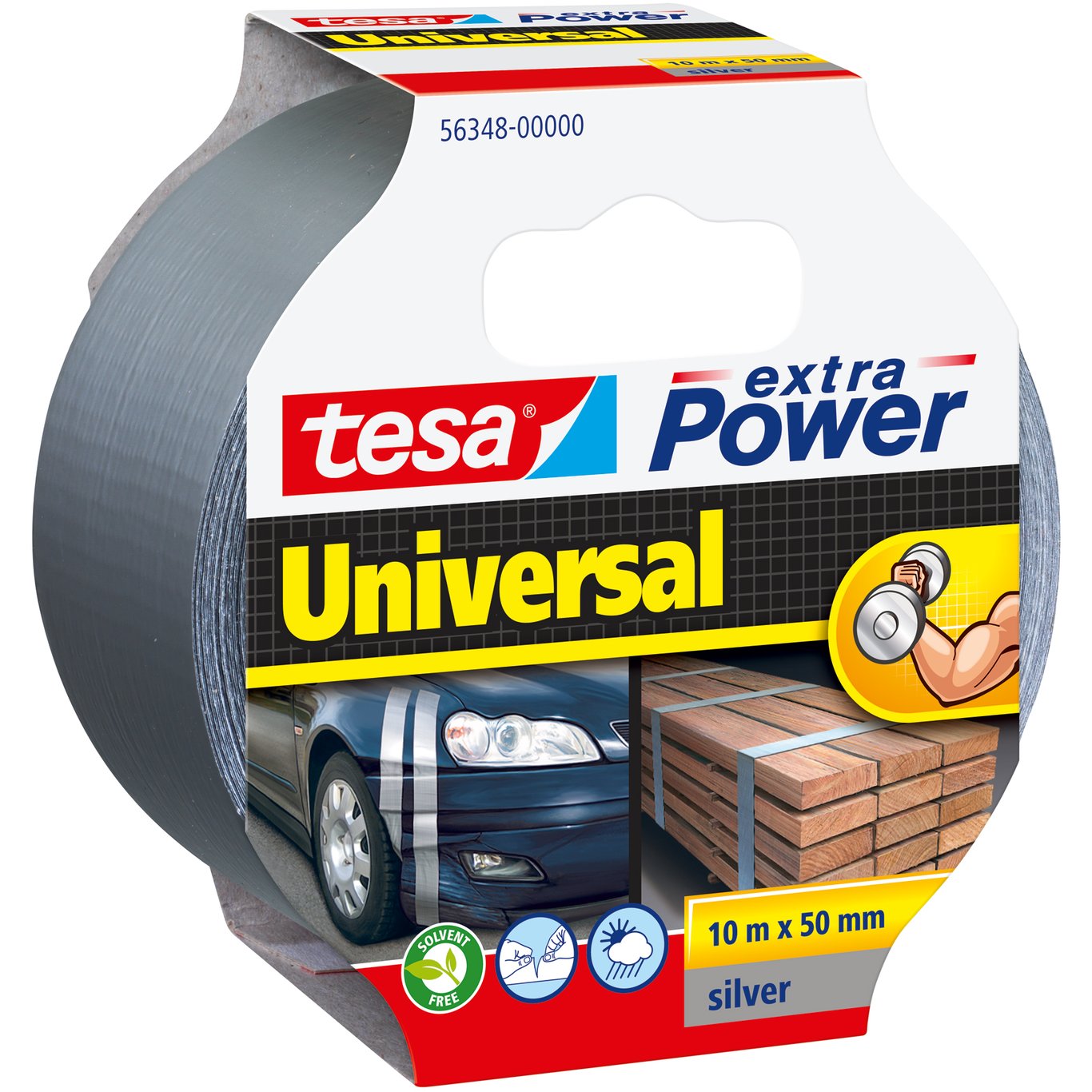 TESA LERRETSTAPE UNIVERSAL 10M X 50MM GRÅ TESA LERRETSTAPE UNIVERSAL 10M X 50MM GRÅ