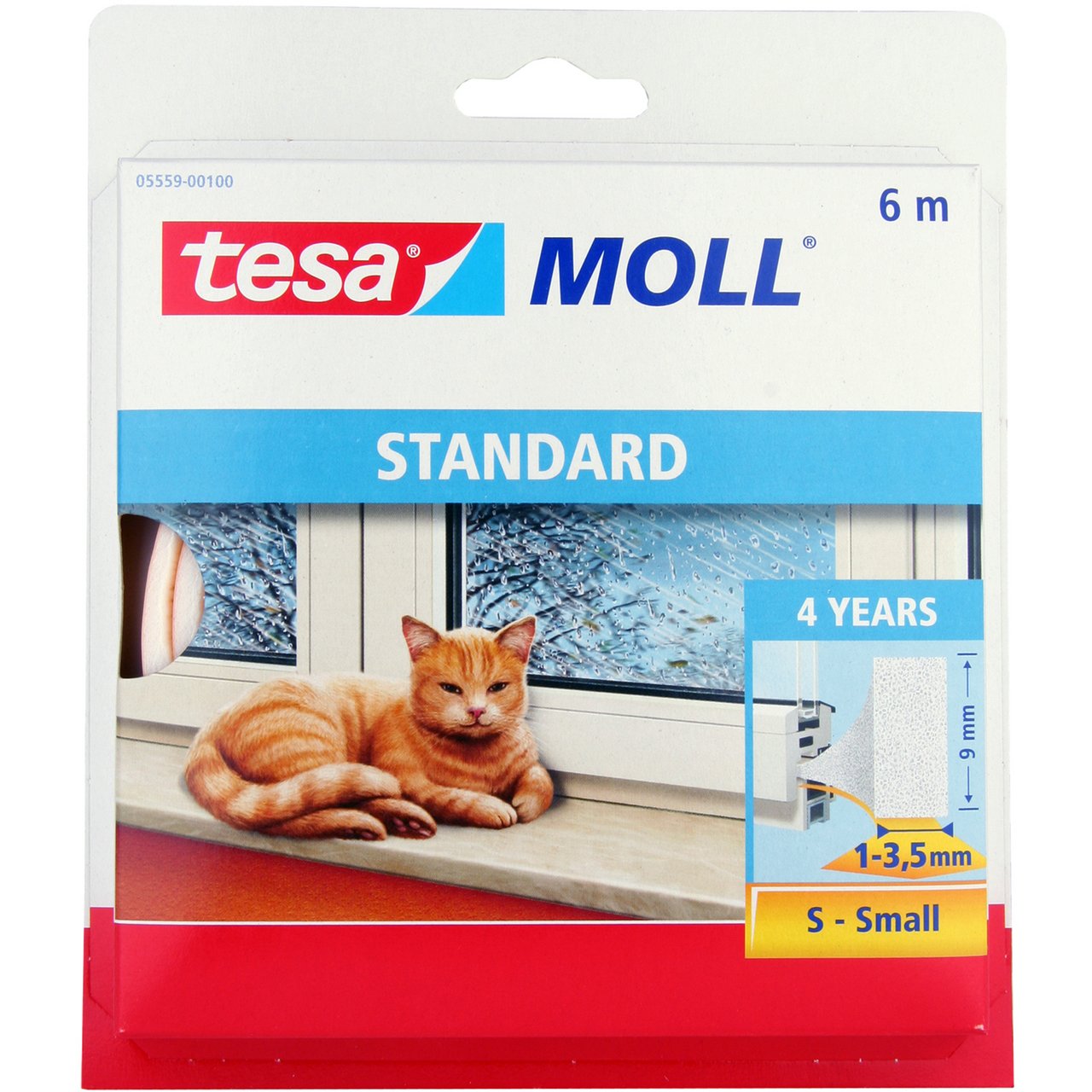 TESA TETNINGSLIST SKUM 6M X 9MM X 4MM