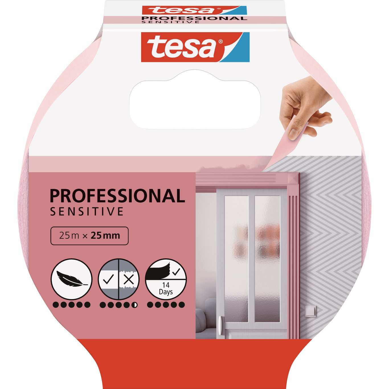 TESA MASKERINGSTAPE PROFESSIONAL SENSITIVE 25M X 25MM TESA MASKERINGSTAPE PROFESSIONAL SENSITIVE 25M X 25MM
