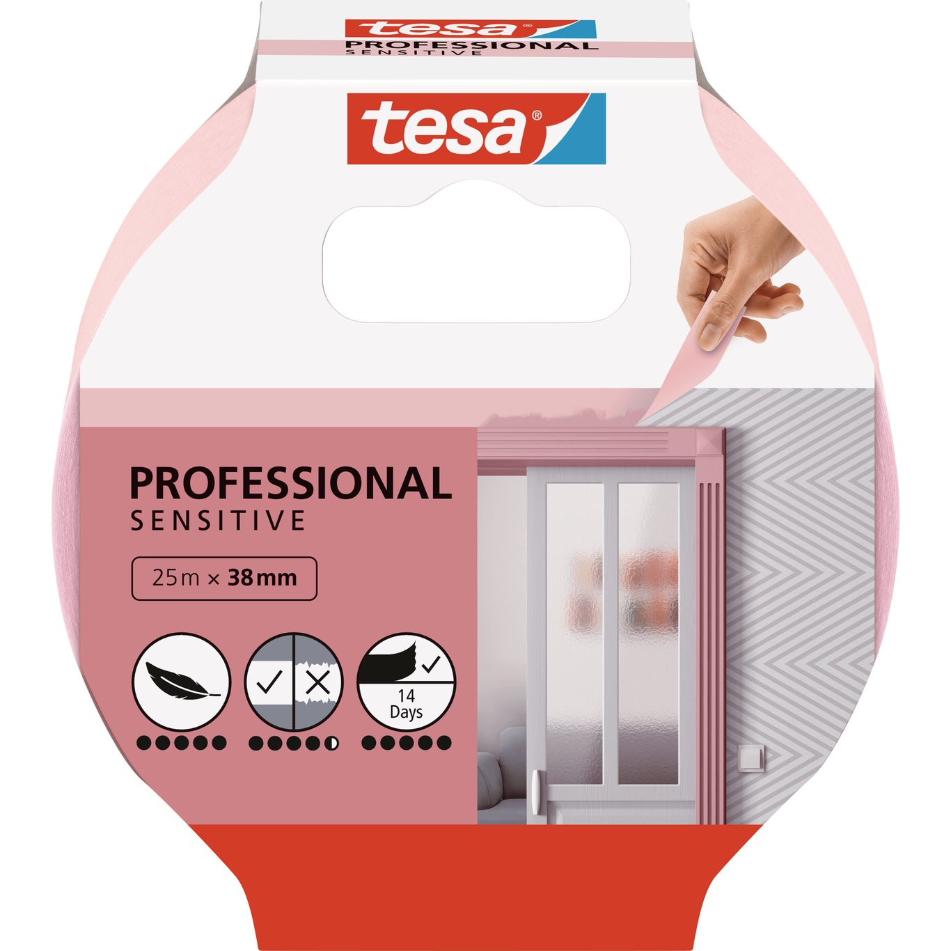 TESA MASKERINGSTAPE PROFESSIONAL SENSITIVE 25M X 38MM TESA MASKERINGSTAPE PROFESSIONAL SENSITIVE 25M X 38MM