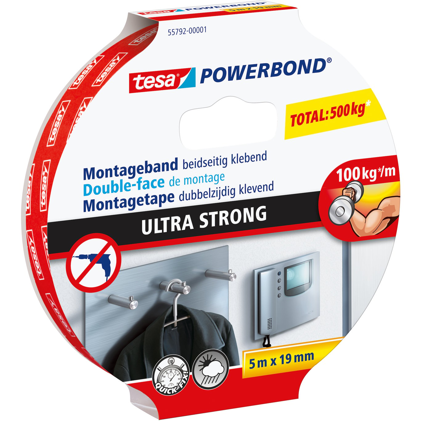 TESA POWERBOND MONTERINGSTAPE 5M X 19MM ULTRA STRONG TESA POWERBOND MONTERINGSTAPE 5M X 19MM ULTRA STRONG