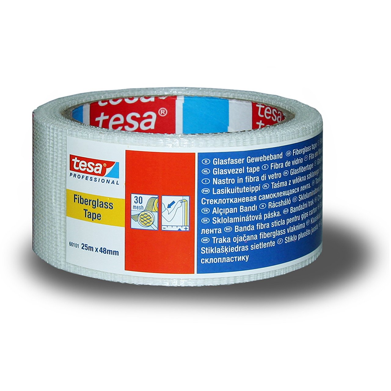 TESA MALEREMSE 25M X 48MM GLASSFIBER