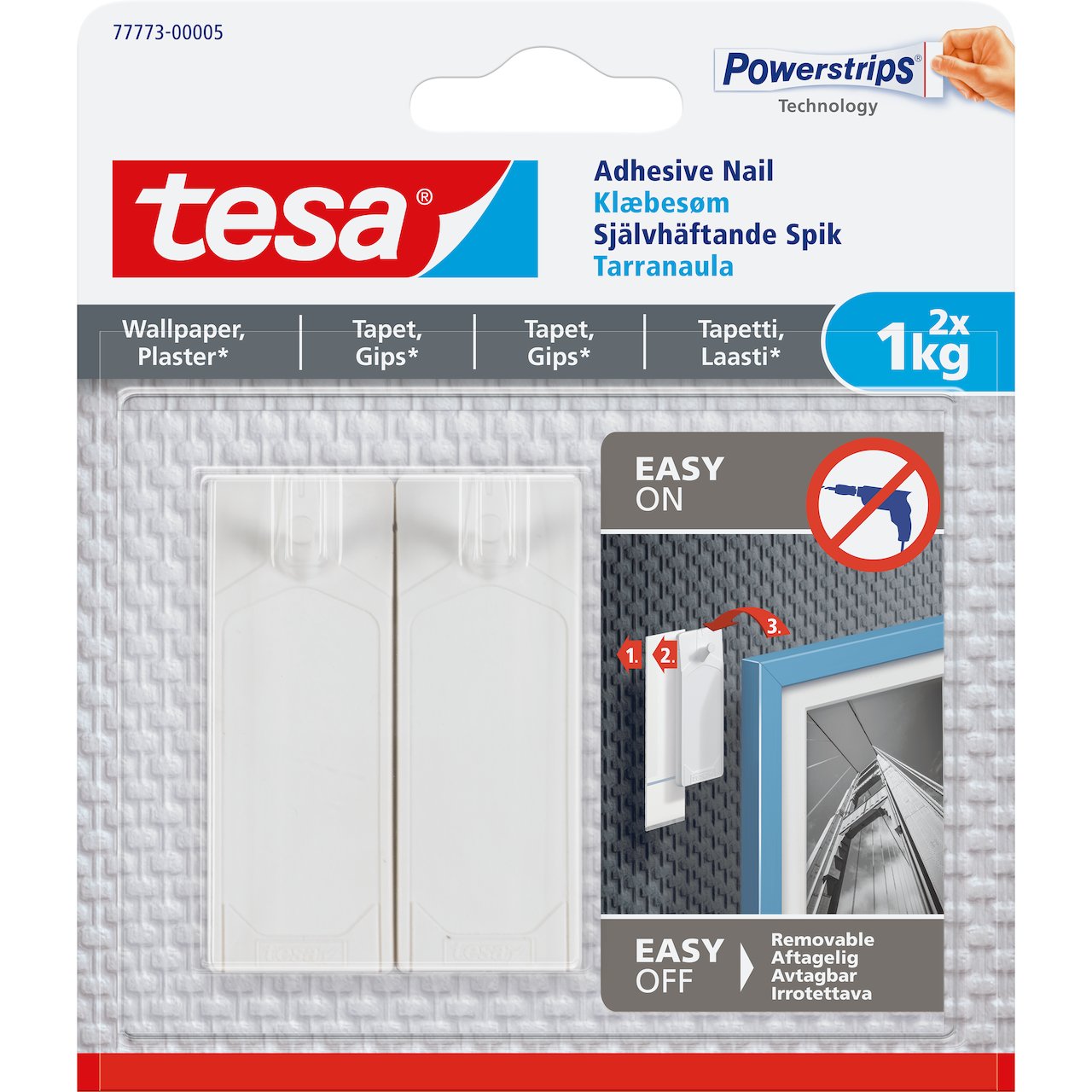 TESA LIMSPIKER TAPET OG GIPS 2X1KG TESA LIMSPIKER TAPET OG GIPS 2X1KG