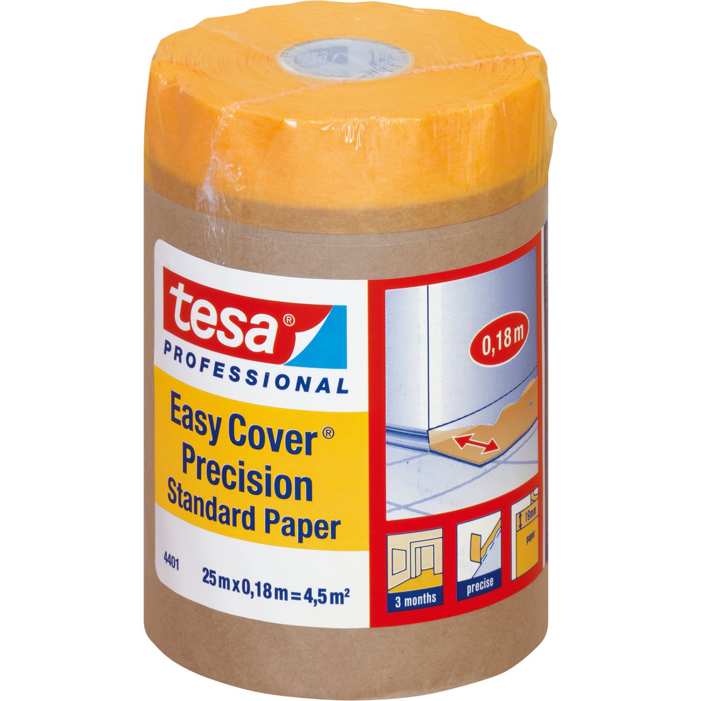 TESA EASY COVER PRECISION STANDARDPAPER 25M X 18CM TESA EASY COVER PRECISION STANDARDPAPER 25M X 18CM