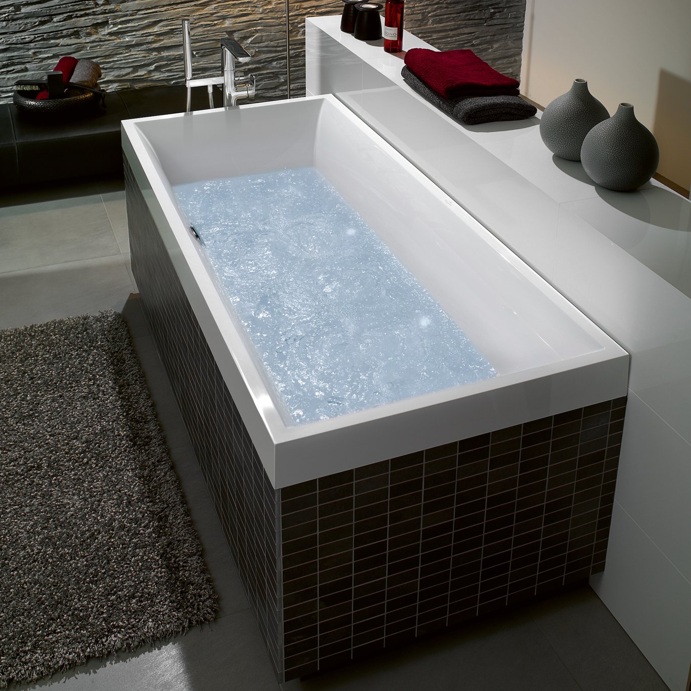 V&B SQUARE DUO BADEKAR 180X80 FOR INNBYGGING HVIT ALPIN V&B SQUARE DUO BADEKAR 180X80 FOR INNBYGGING HVIT ALPIN