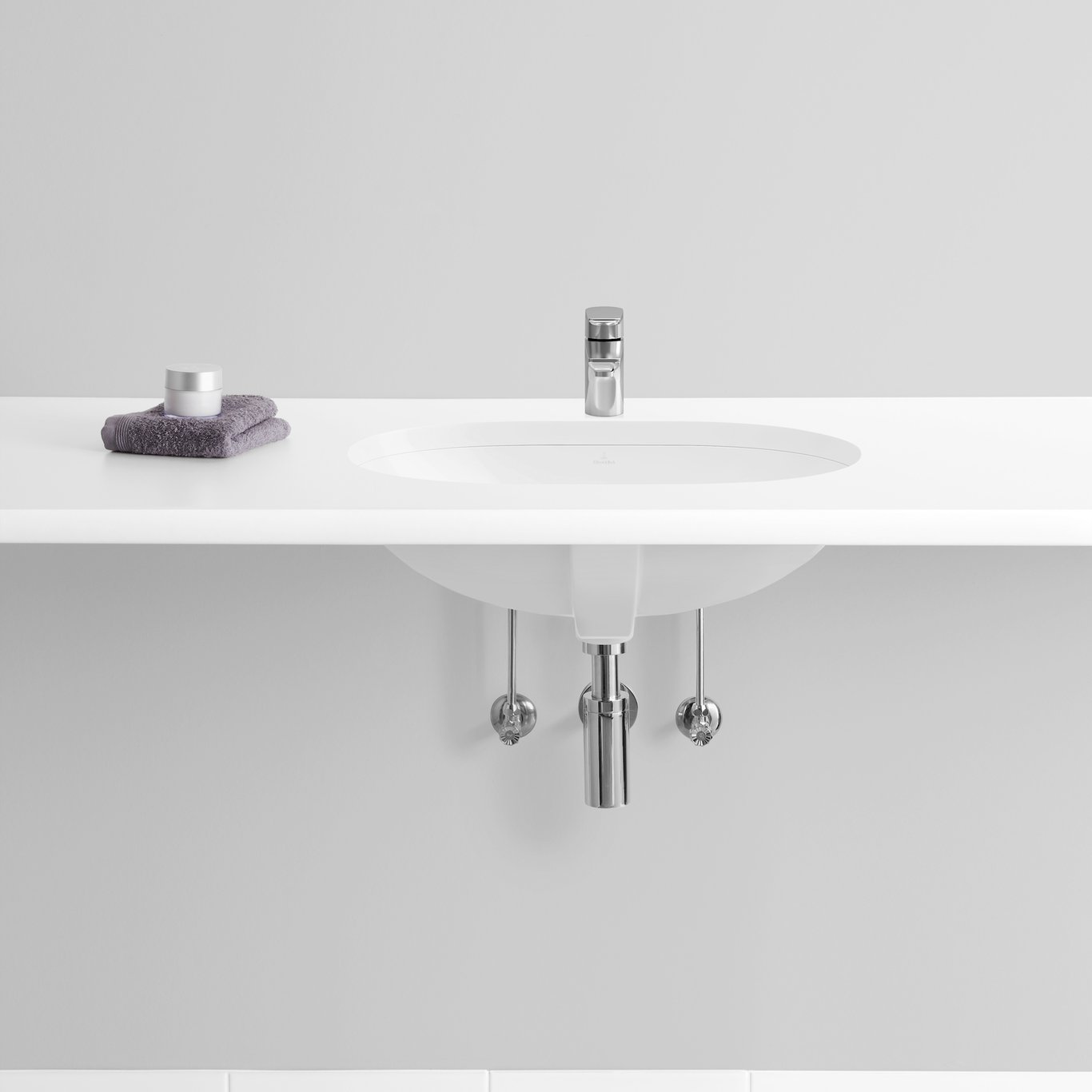 V&B O.NOVO UNDERLIMT SERVANT 60X35 HVIT ALPIN V&B O.NOVO UNDERLIMT SERVANT 60X35 HVIT ALPIN