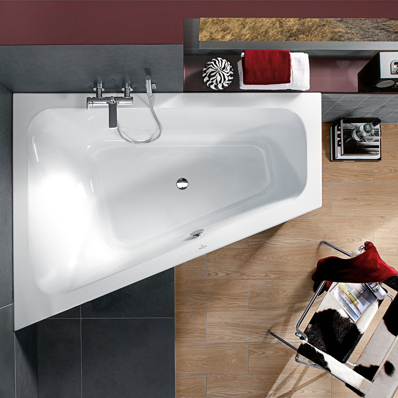 V&B LOOP & FRIENDS SQUARE HJØRNEBADEKAR 175X135 VENSTRE HVIT ALPIN V&B LOOP & FRIENDS SQUARE HJØRNEBADEKAR 175X135 VENSTRE HVIT ALPIN