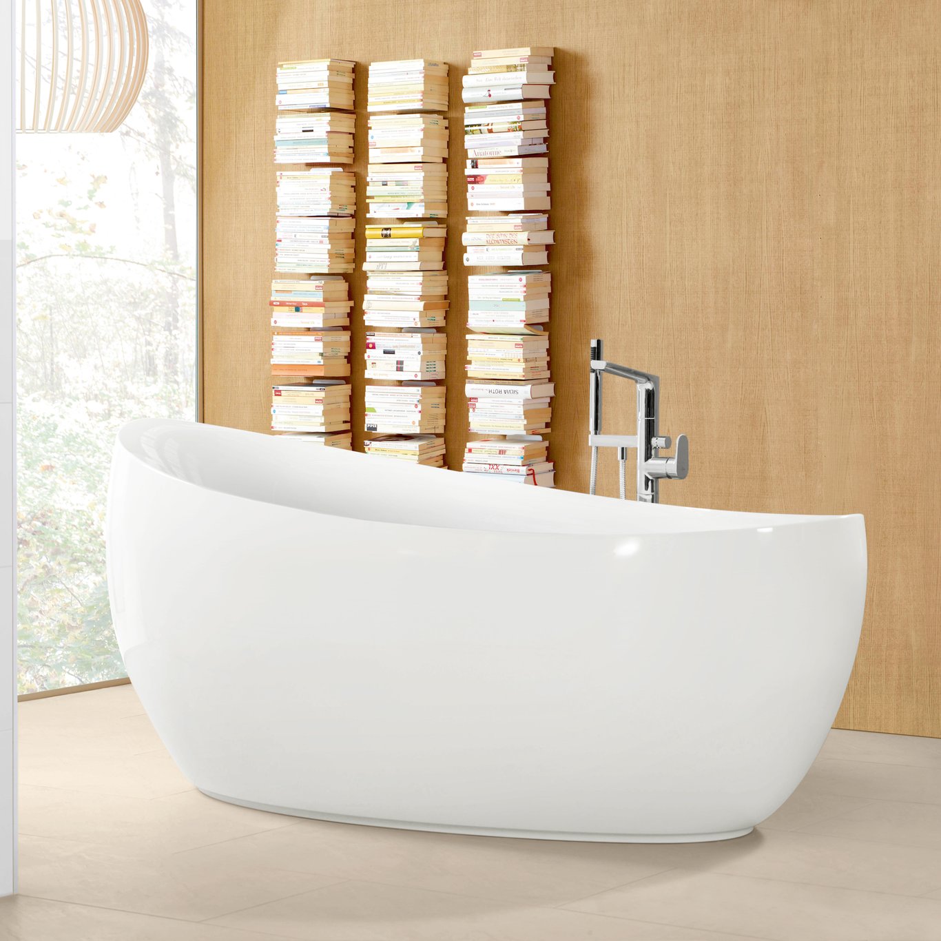 V&B AVEO NEW GENERATION FRITTSTÅENDE BADEKAR 190X95 HVIT ALPIN