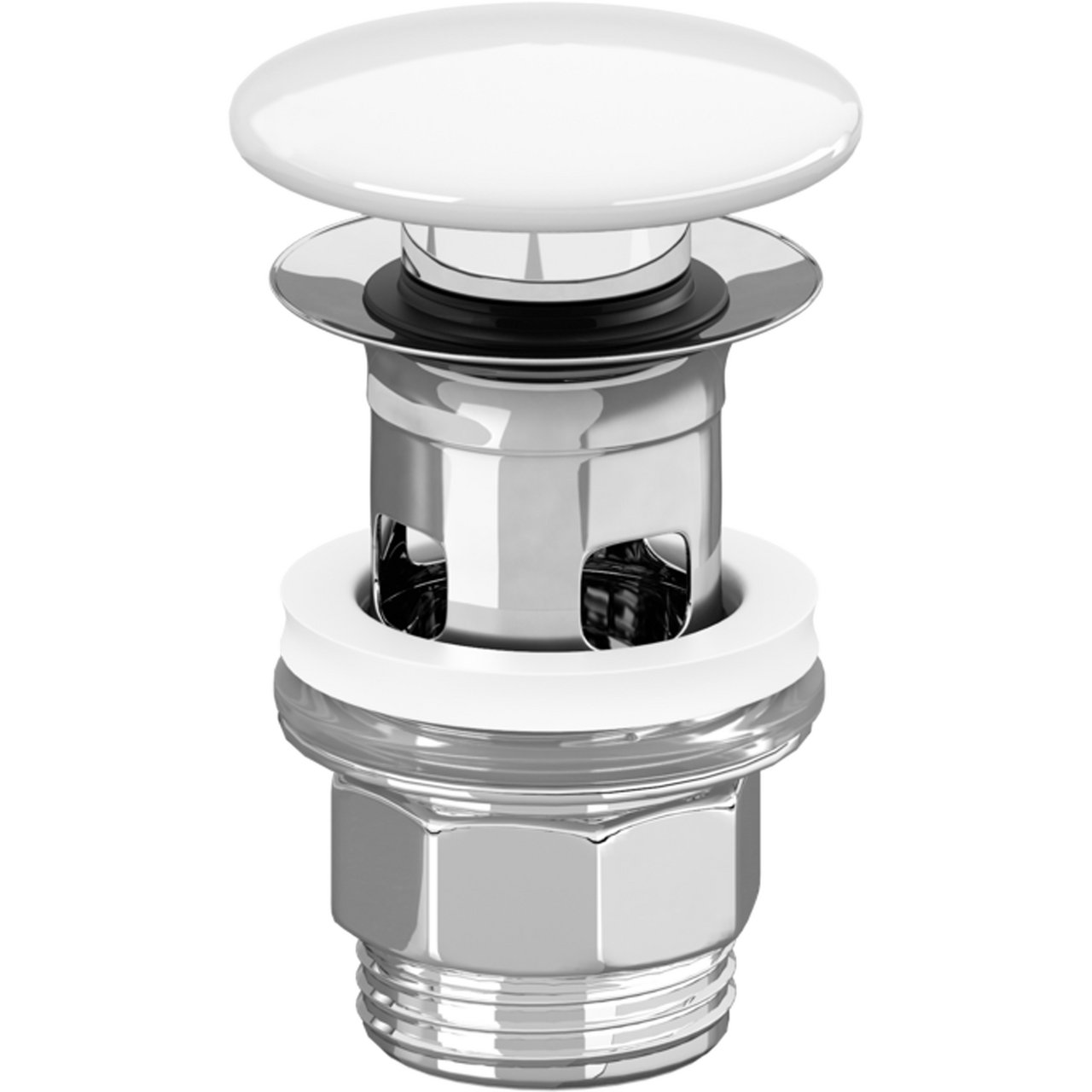 V&B PUSH-OPEN VENTIL HVIT ALPIN V&B PUSH-OPEN VENTIL HVIT ALPIN