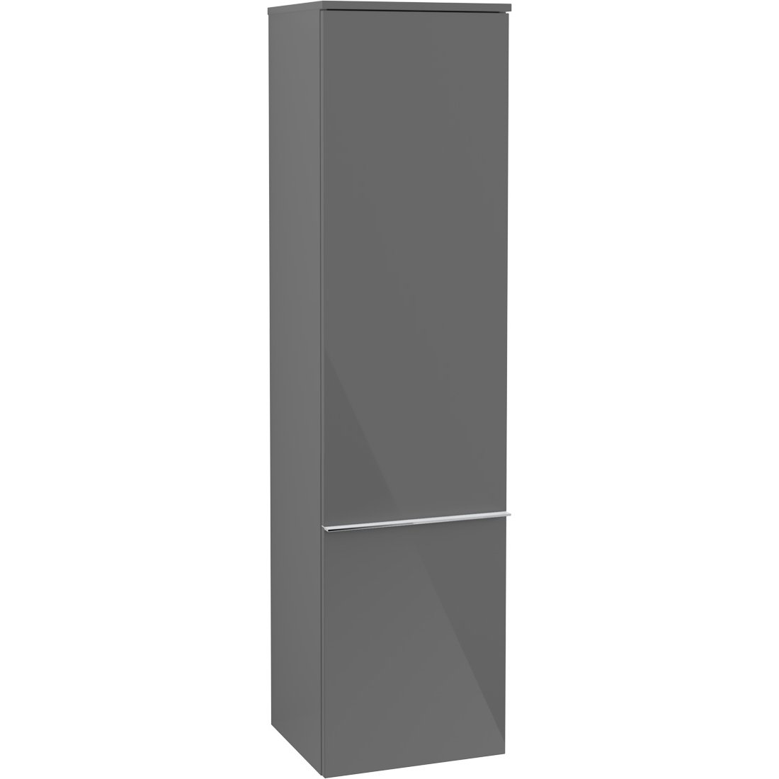 VILLEROY & BOCH VENTICELLO HØYSKAP HØYRE GRÅ HØYGLANS M/1 DØR, 404 X 1546 X 347 MM VILLEROY & BOCH VENTICELLO HØYSKAP HØYRE GRÅ HØYGLANS M/1 DØR, 404 X 1546 X 347 MM