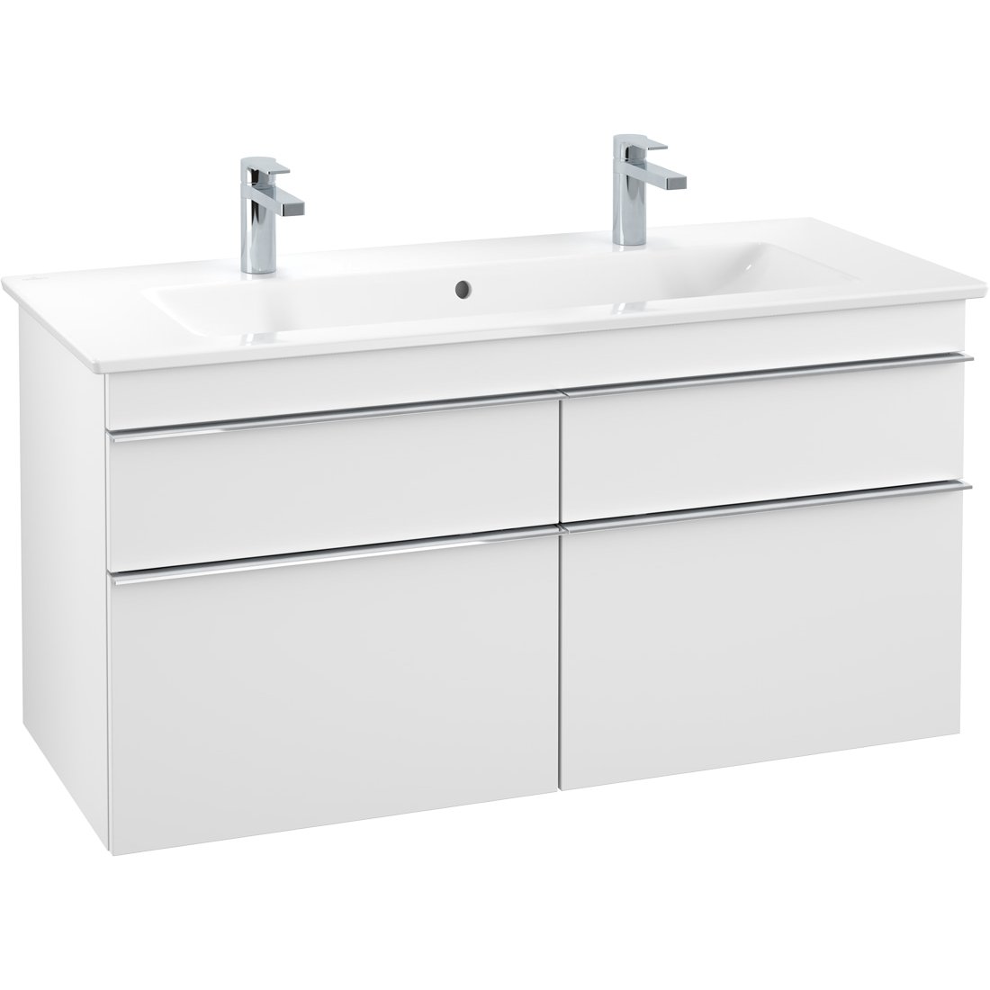 VILLEROY & BOCH VENTICELLO SERVANTSKAP HVIT MATT M/4 SKUFFER 1153 X 590 X 477 MM