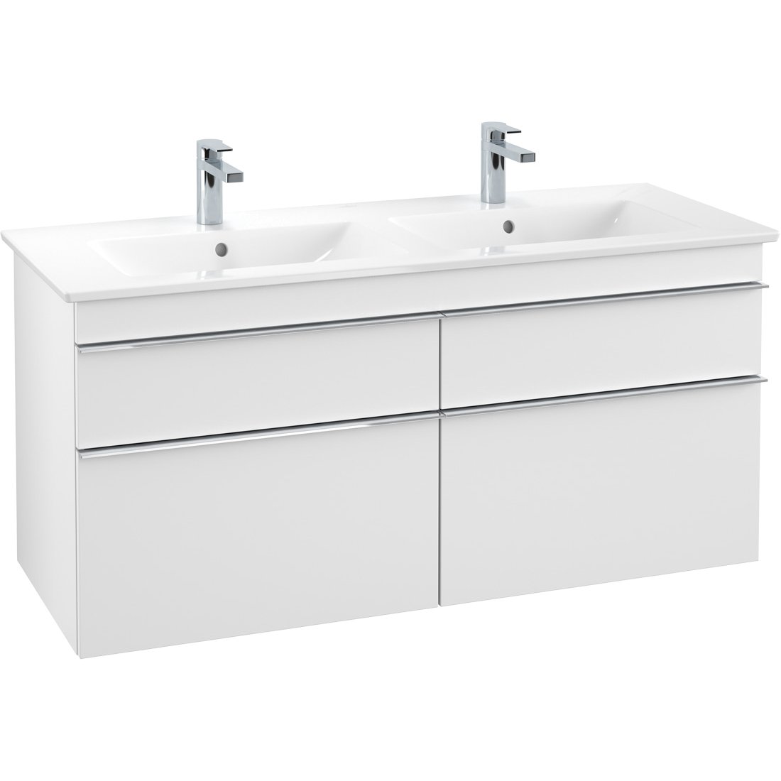 VILLEROY & BOCH VENTICELLO SERVANTSKAP HVIT MATT M/4 SKUFFER 1253 X 590 X 477 MM