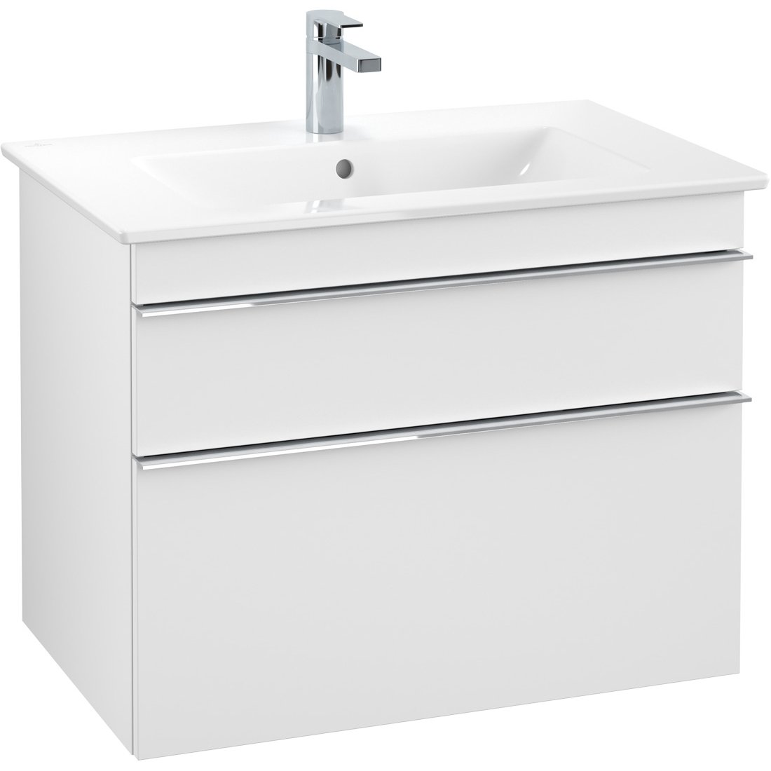 VILLEROY & BOCH VENTICELLO SERVANTSKAP HVIT MATT M/2 SKUFFER 753 X 590 X 477 MM VILLEROY & BOCH VENTICELLO SERVANTSKAP HVIT MATT M/2 SKUFFER 753 X 590 X 477 MM