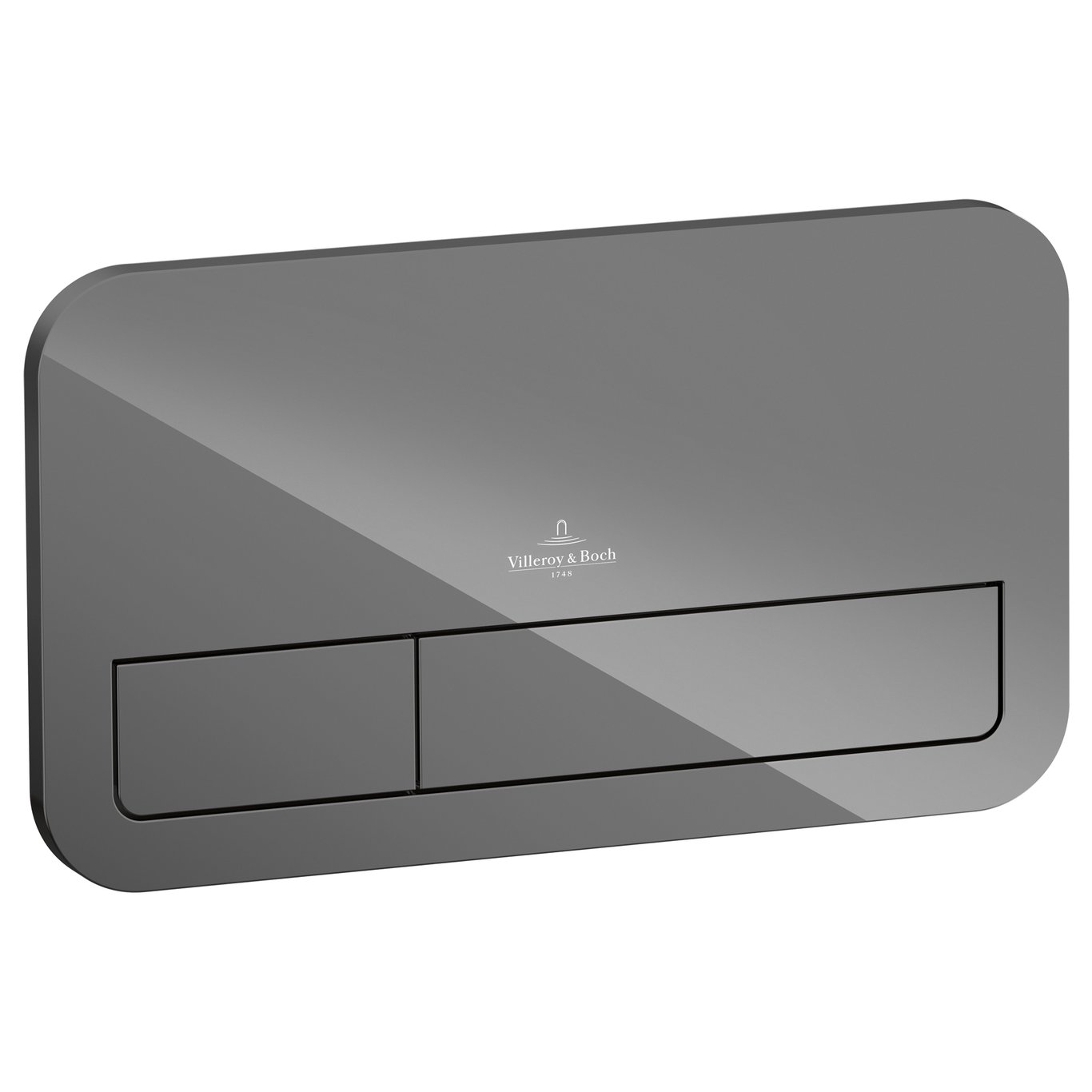 V&B VICONNECT M200 TRYKKPLATE GRÅ BLANK