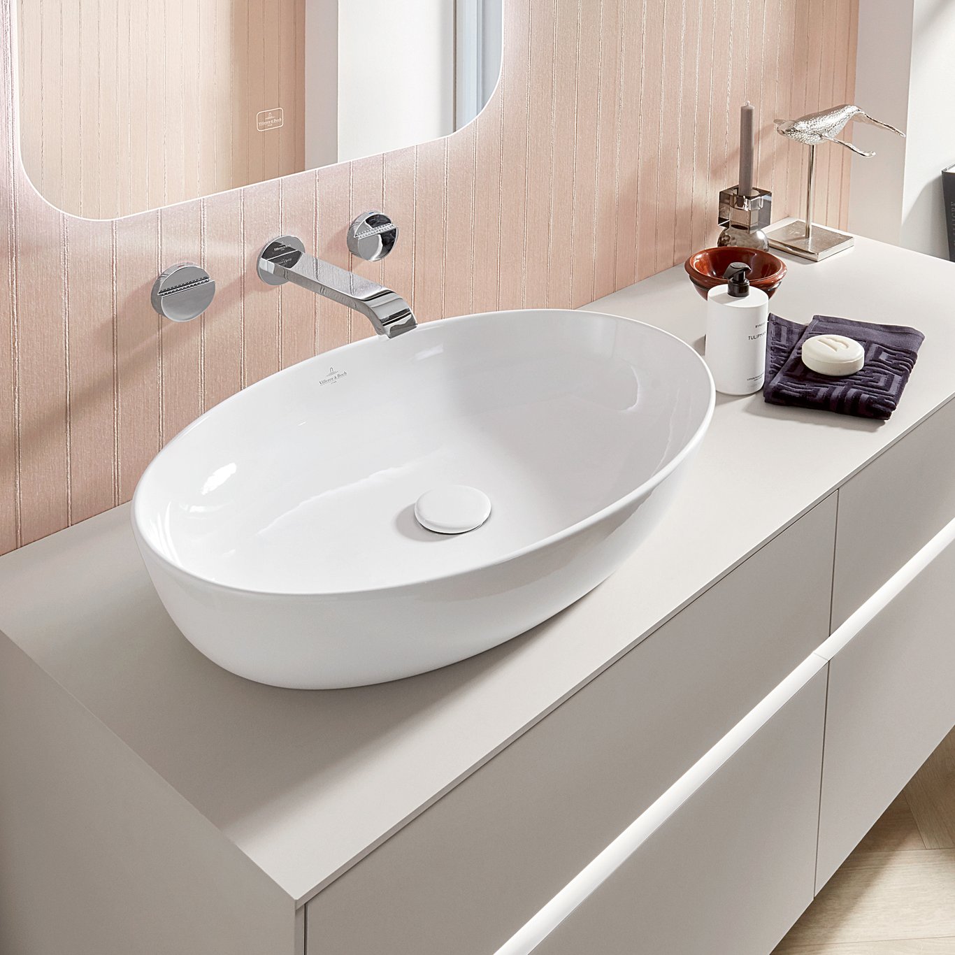 V&B ARTIS SERVANT OVAL 61X41 HVIT ALPIN V&B ARTIS SERVANT OVAL 61X41 HVIT ALPIN