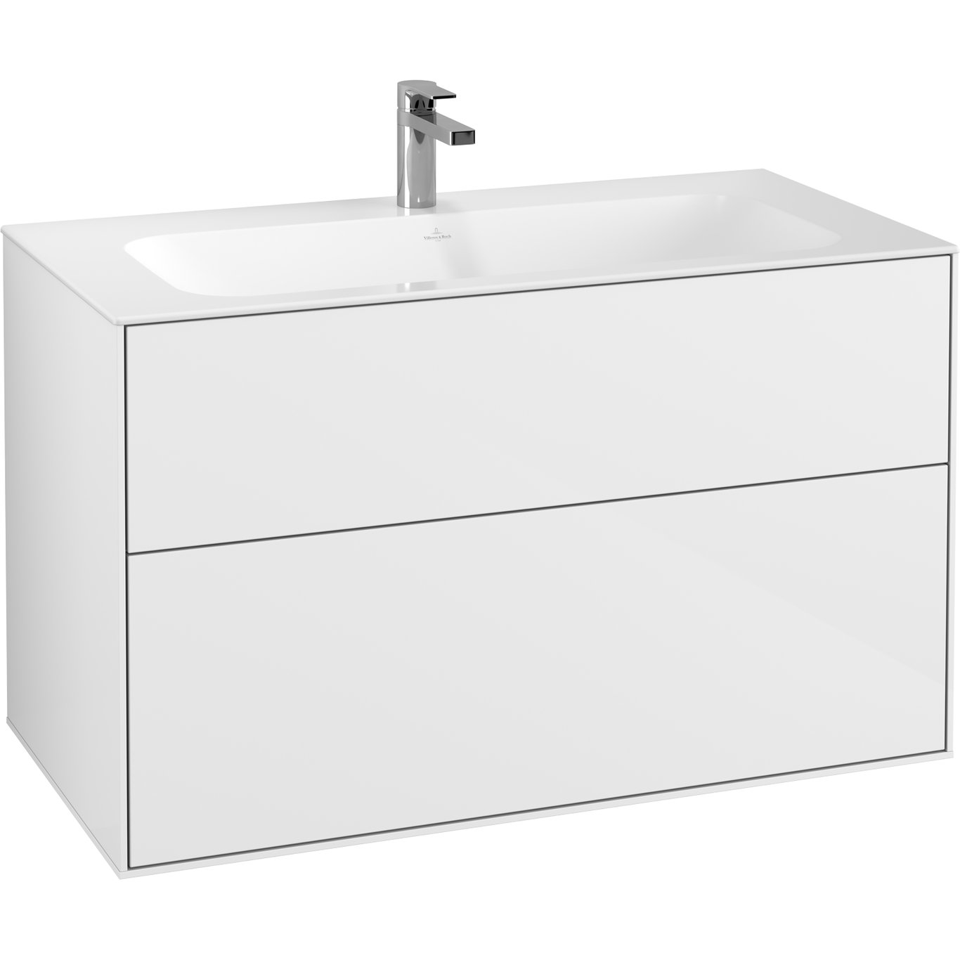 VILLEROY & BOCH FINION SERVANTSKAP 100 HVIT HØYGLANS LAKK VILLEROY & BOCH FINION SERVANTSKAP 100 HVIT HØYGLANS LAKK